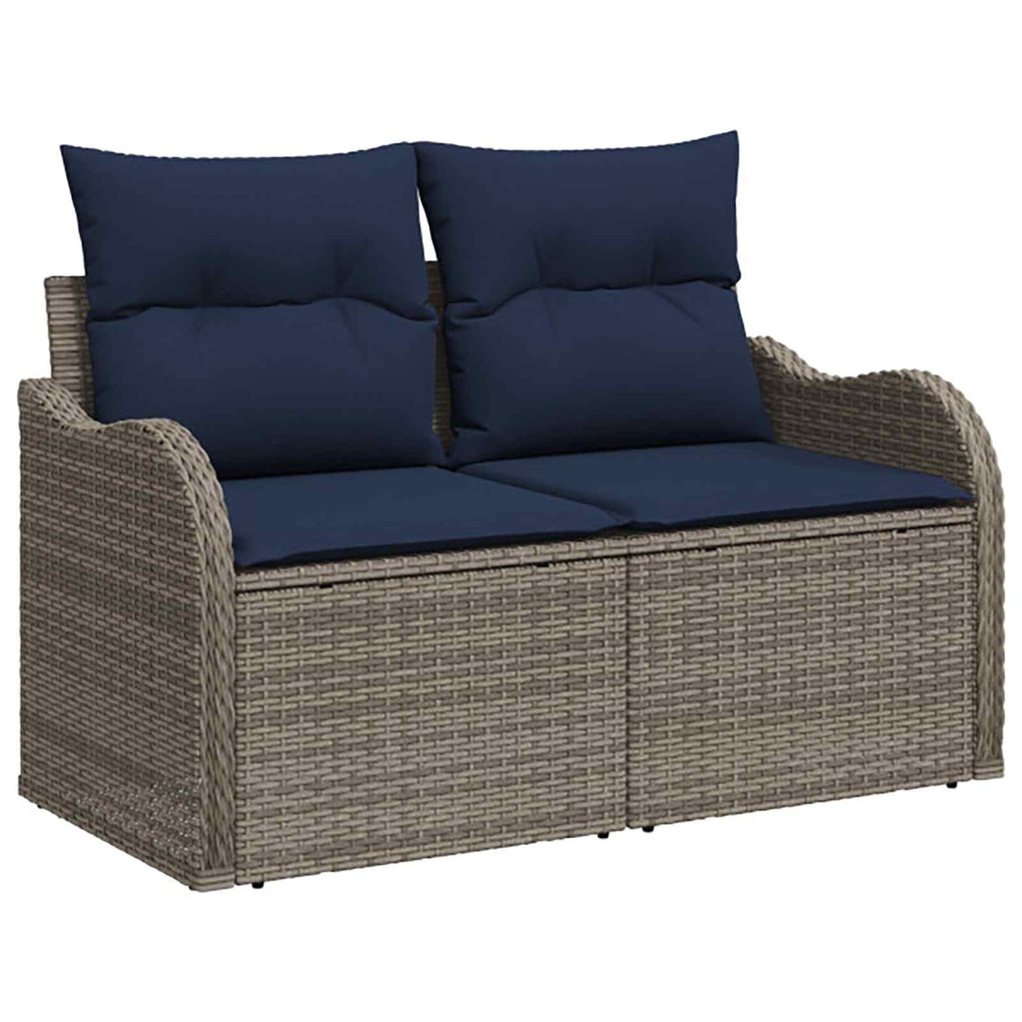 vidaXL Σετ Καναπέ 6 τμχ. Γκρι και Navy Blue 55 x 55 x 37 εκ