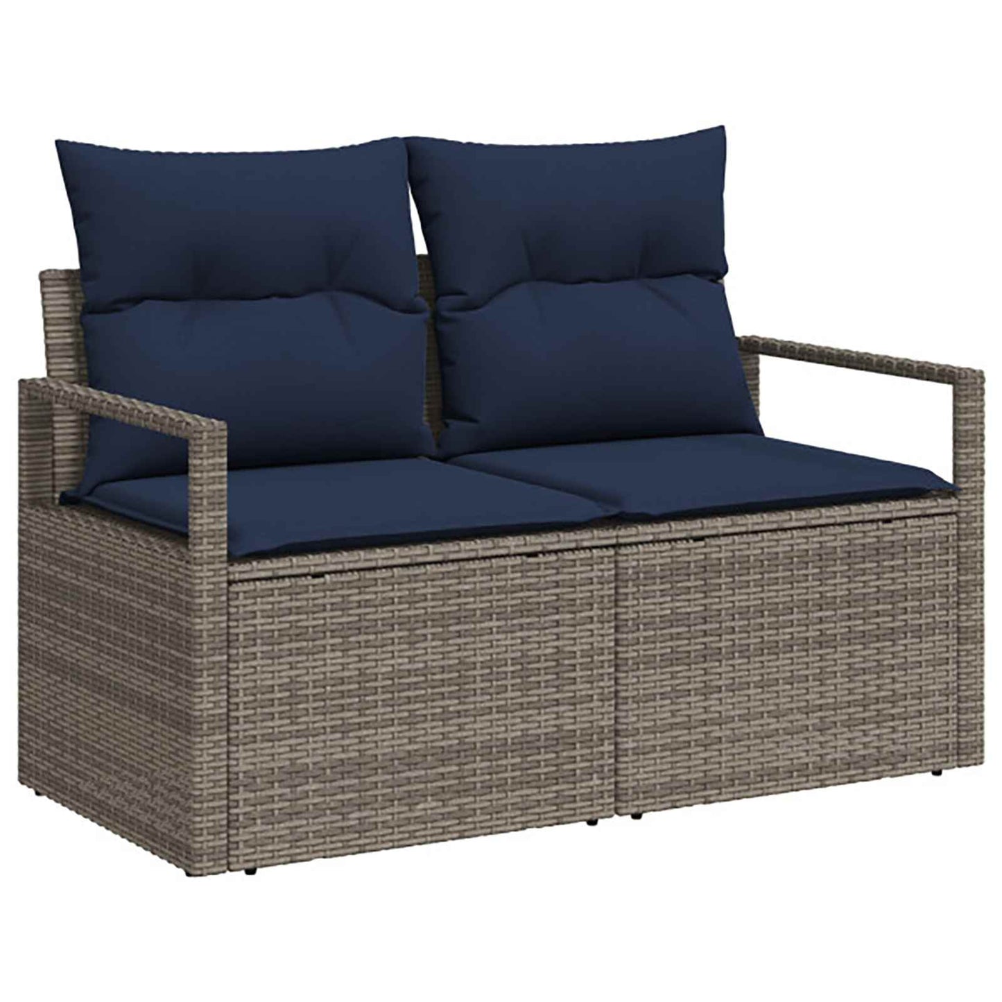 vidaXL Σετ Καναπέ 6 τμχ. Γκρι και Navy Blue 55 x 55 x 37 εκ