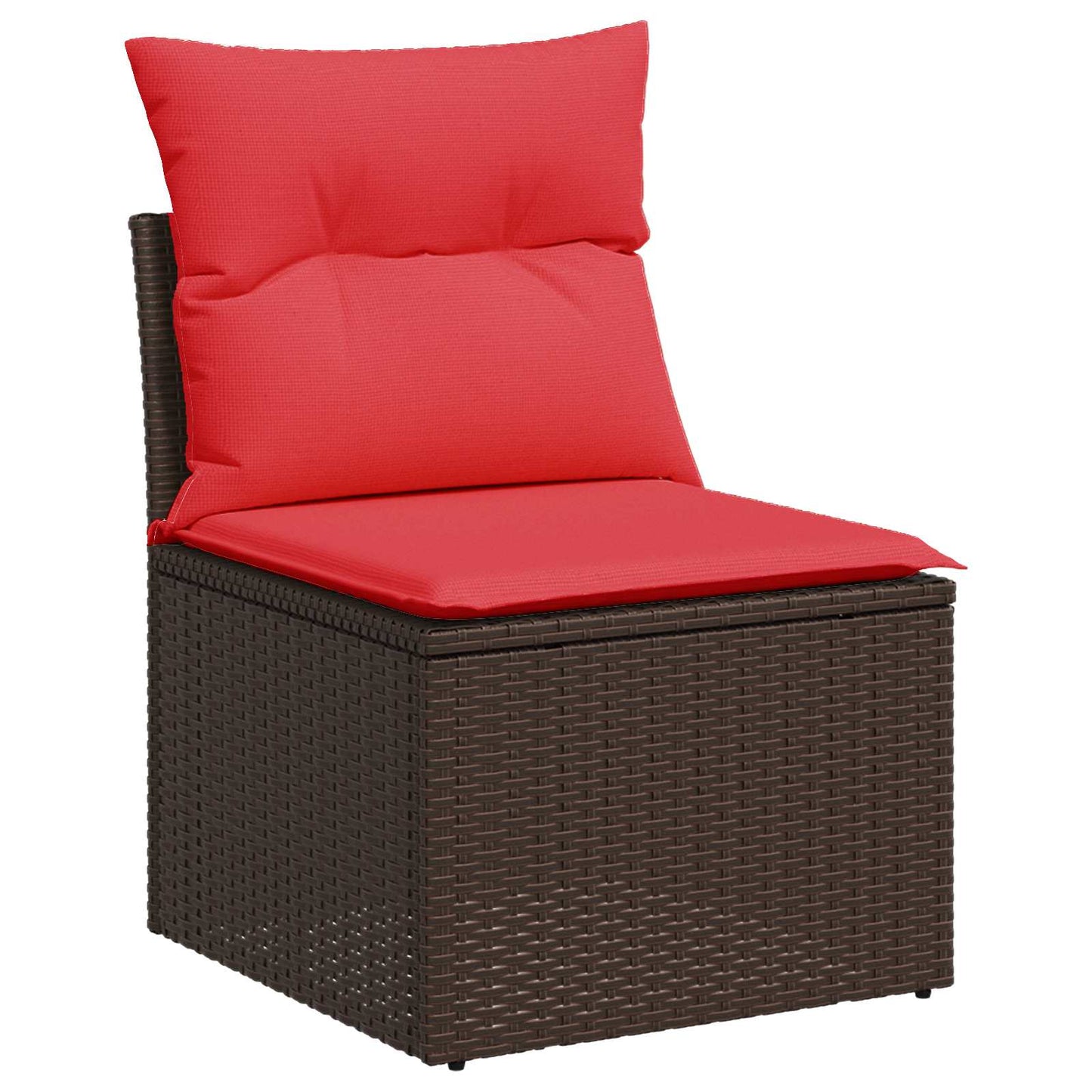 vidaXL Σετ Καναπέ 6 τμχ. Καφέ και Κόκκινο 55 x 55 x 37 εκ