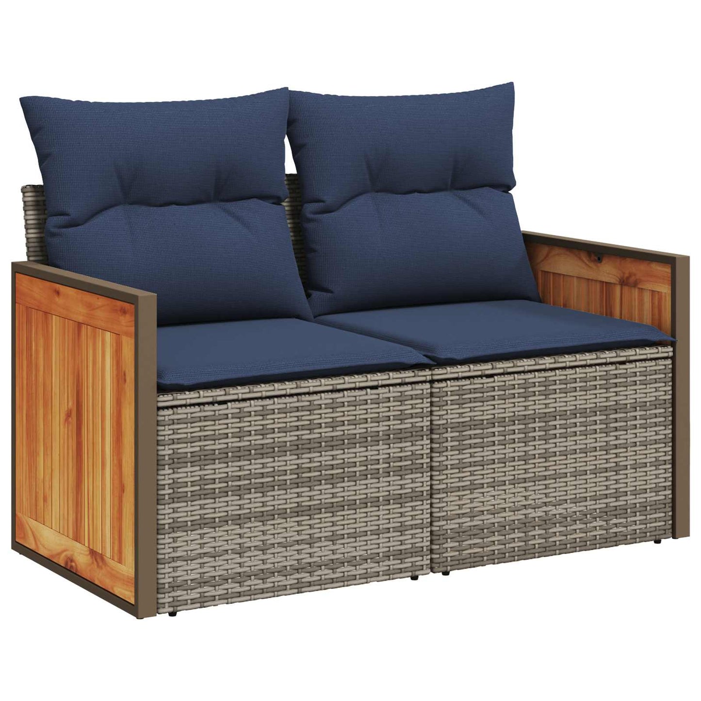 vidaXL Σετ Καναπέ 6 τμχ. Γκρι και Navy Blue 55 x 55 x 37 εκ