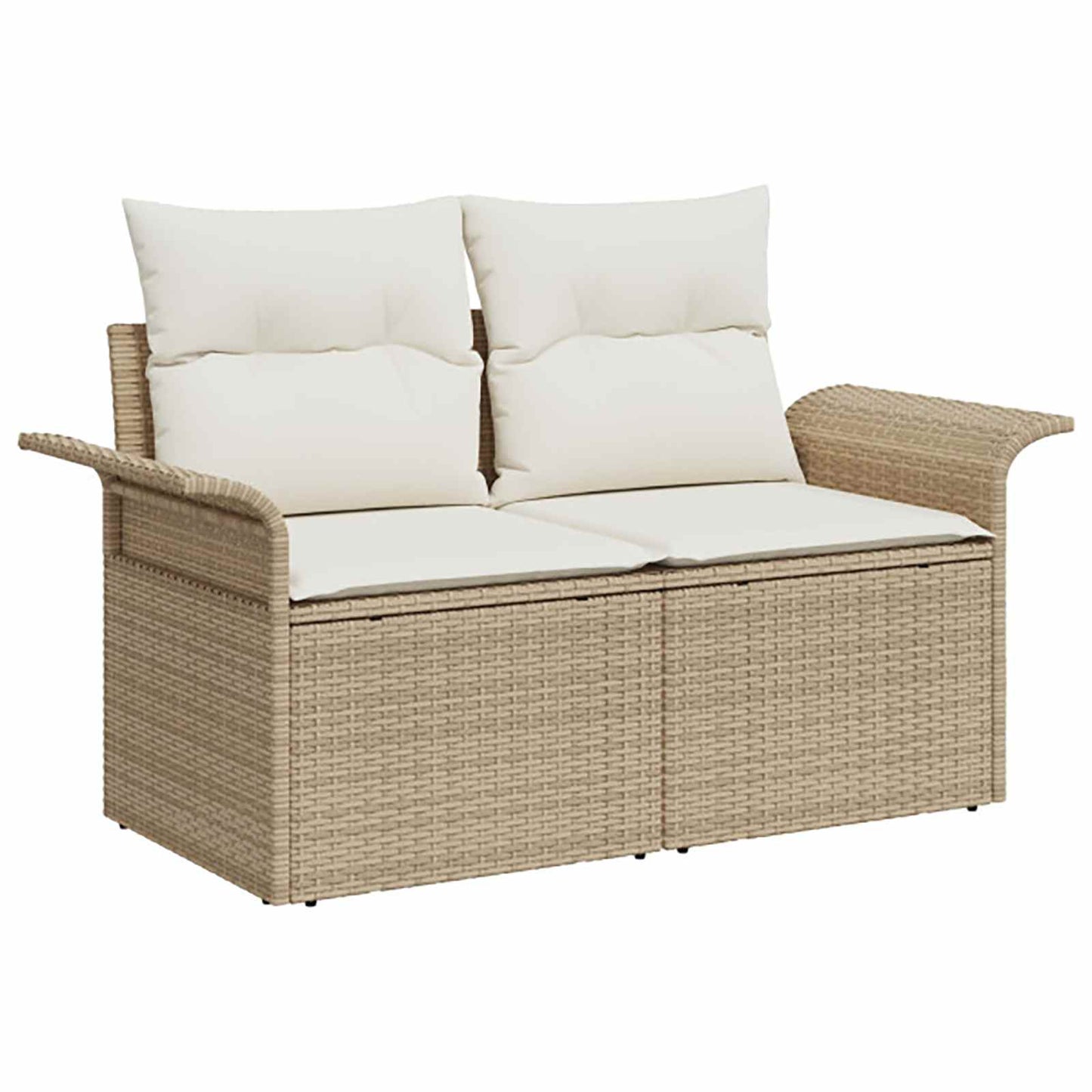 vidaXL Σετ Καναπέ 8 τμχ. Μπεζ και Κρέμ 55 x 55 x 37 εκ
