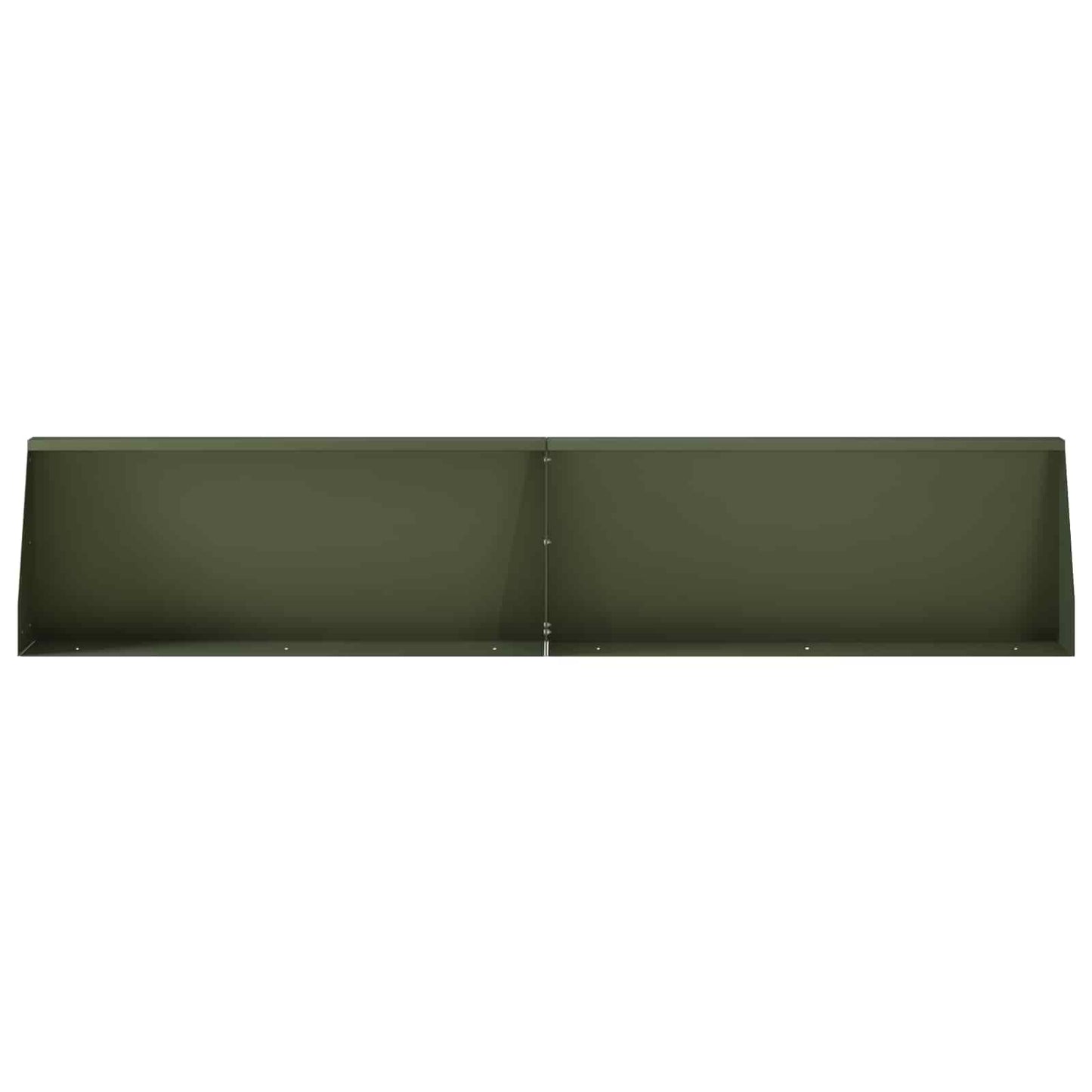 vidaXL Τοίχος Στήριξης 4 τμχ. 100 x 12 x 40 εκ Ατσάλι Λαδί