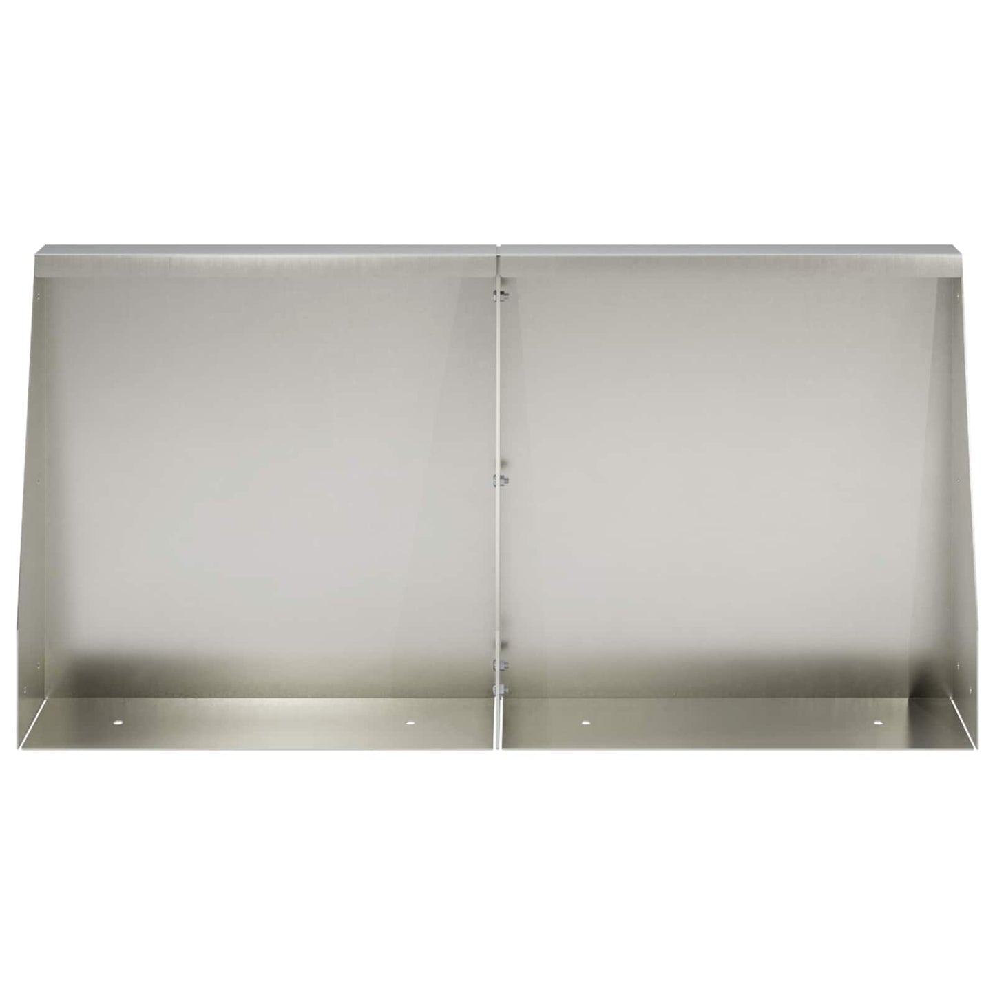 vidaXL Τοίχος Στήριξης 4 τμχ. 40 x 12 x 40 εκ. Ανοξείδωτο Ατσάλι Ασημί