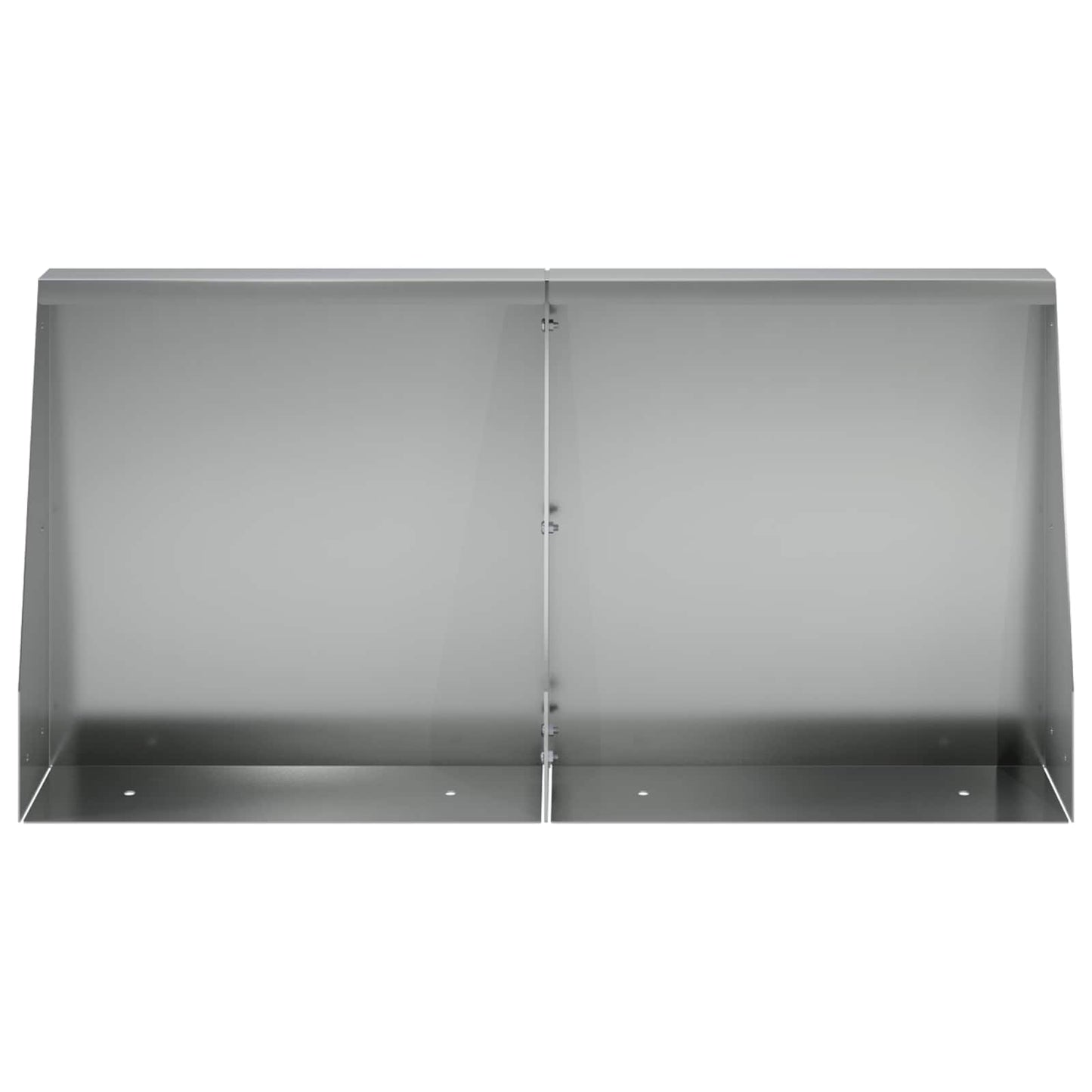 vidaXL Τοίχος Στήριξης 4 τμχ. 40 x 12 x 40 εκ. Γαλβανισμένος Χάλυβας