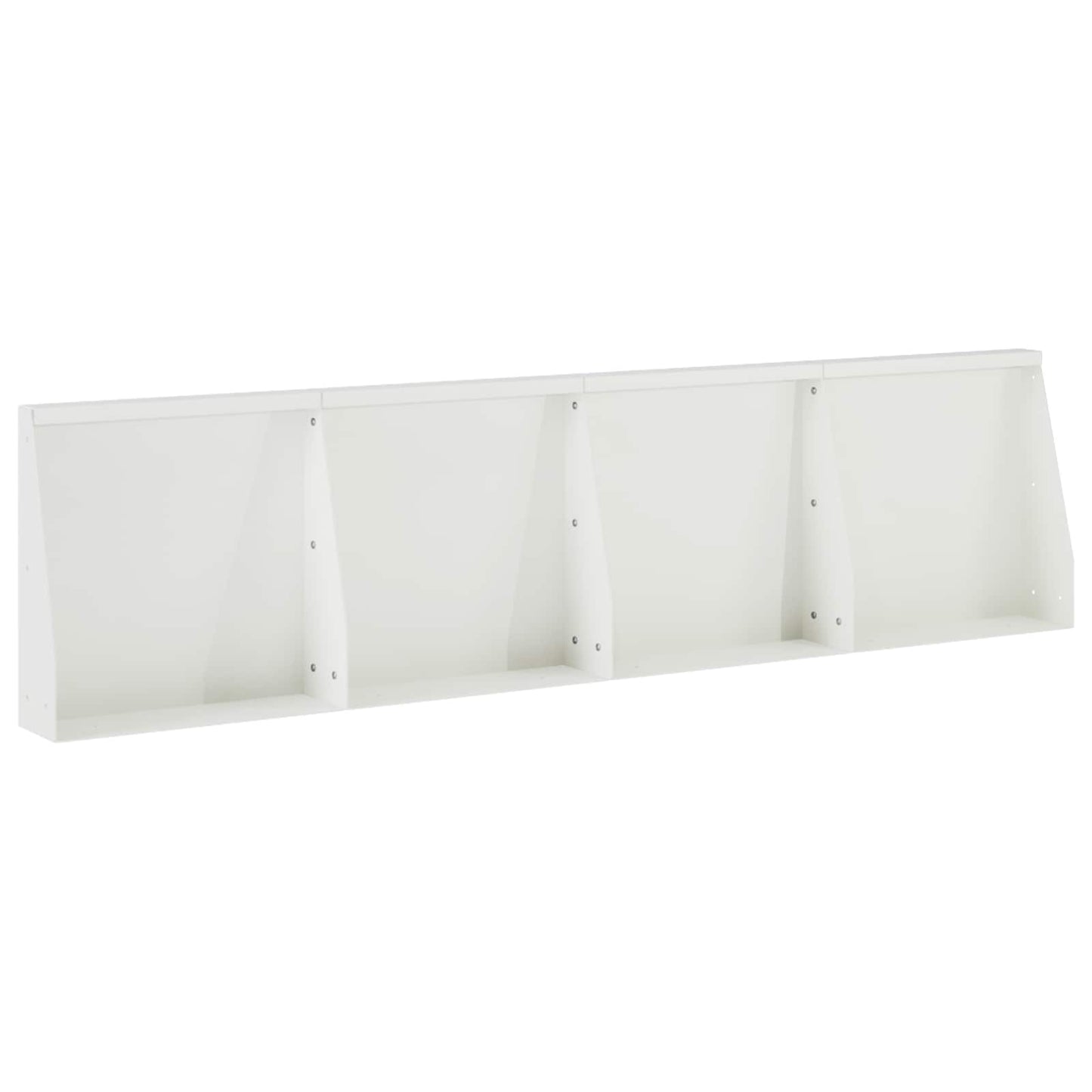 vidaXL Τοίχος Στήριξης 4 τμχ. 40 x 12 x 50 εκ. Ατσάλι Λευκό
