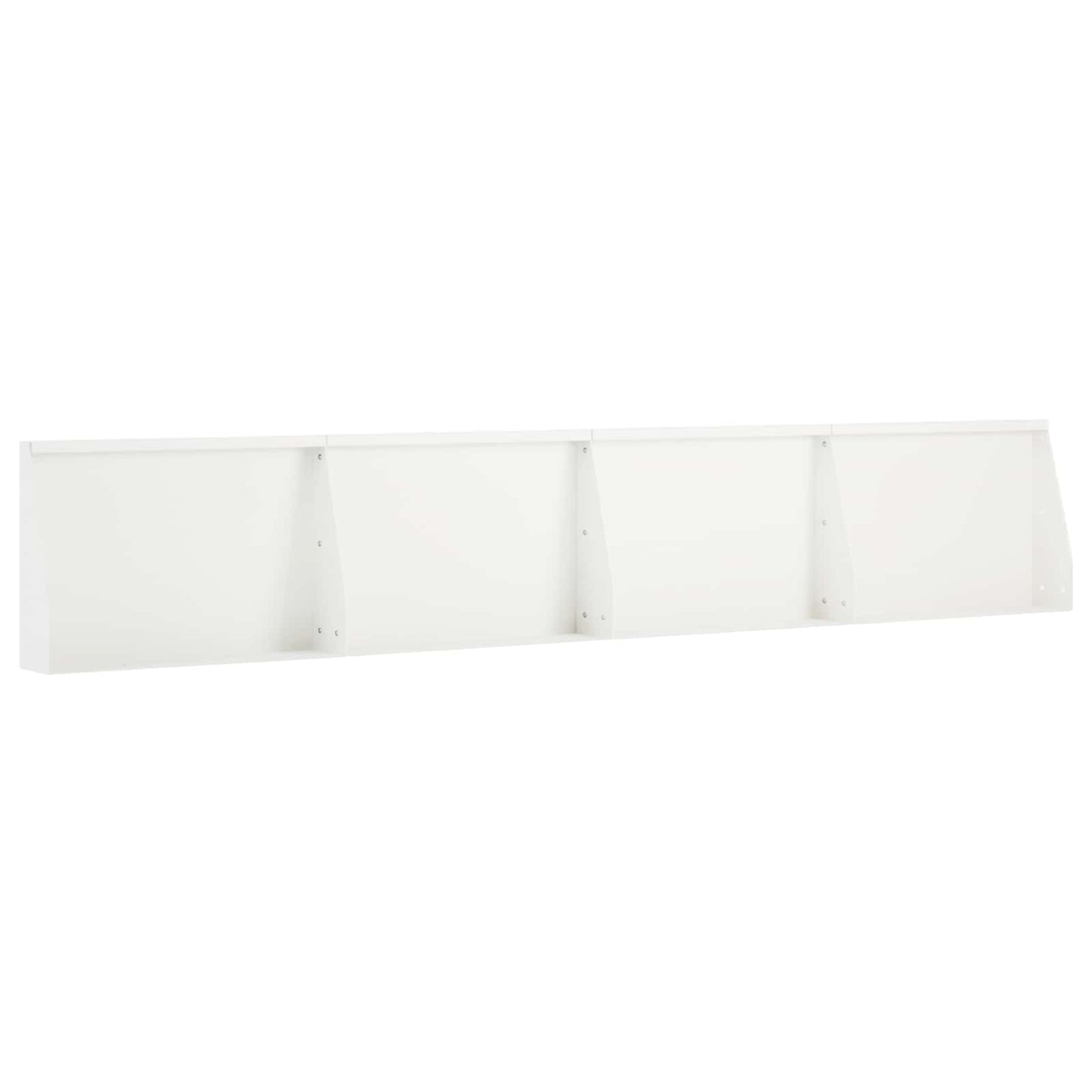 vidaXL Τοίχος Στήριξης 4 τμχ. 60 x 12 x 30 εκ Ατσάλι Λευκό