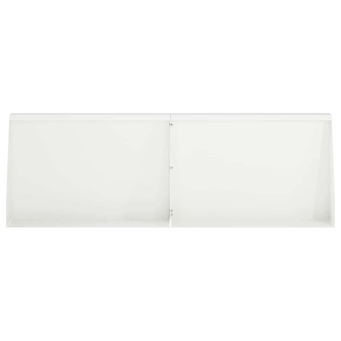vidaXL Τοίχος Στήριξης 4 τμχ. 60 x 12 x 30 εκ Ατσάλι Λευκό