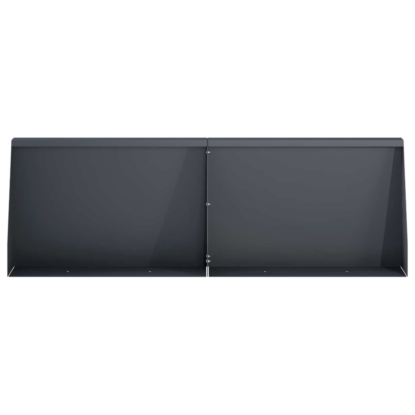 vidaXL Τοίχος Στήριξης 4 τμχ. 60 x 12 x 40 cm Ατσάλι Ανθρακί
