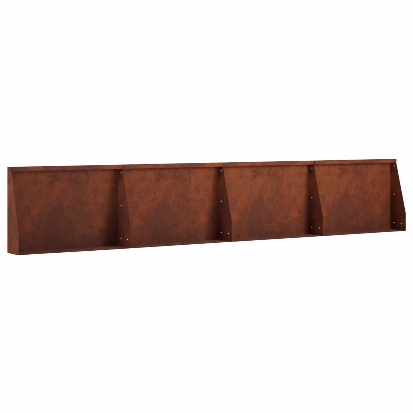 vidaXL Τοίχος Στήριξης 4 τμχ. 60 x 12 x 40 cm Σκ rusty