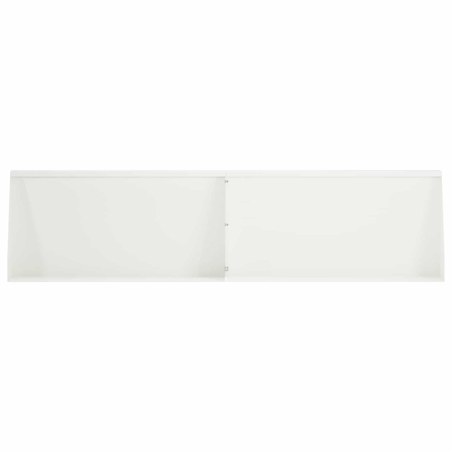 vidaXL Τοίχος Στήριξης 4 τμχ. 80 x 12 x 30 εκ Ατσάλι Λευκό