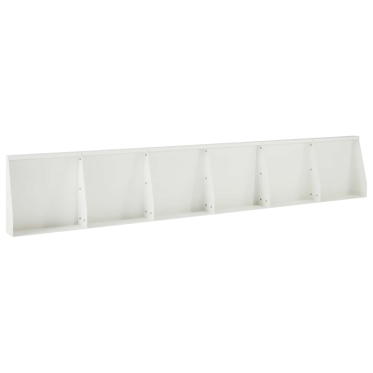vidaXL Τοίχος Στήριξης 6 τμχ. 40 x 12 x 50 εκ. Ατσάλι Λευκό