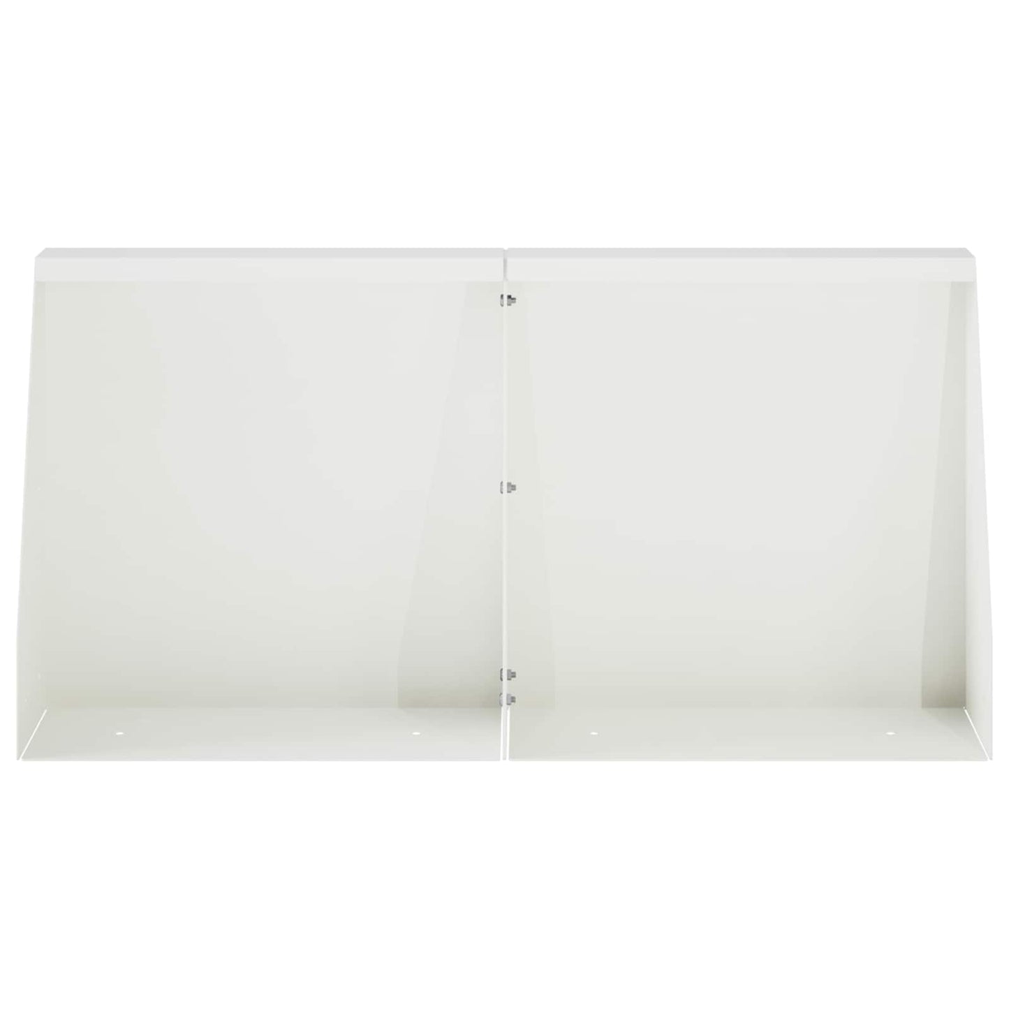 vidaXL Τοίχος Στήριξης 6 τμχ. 40 x 12 x 50 εκ. Ατσάλι Λευκό