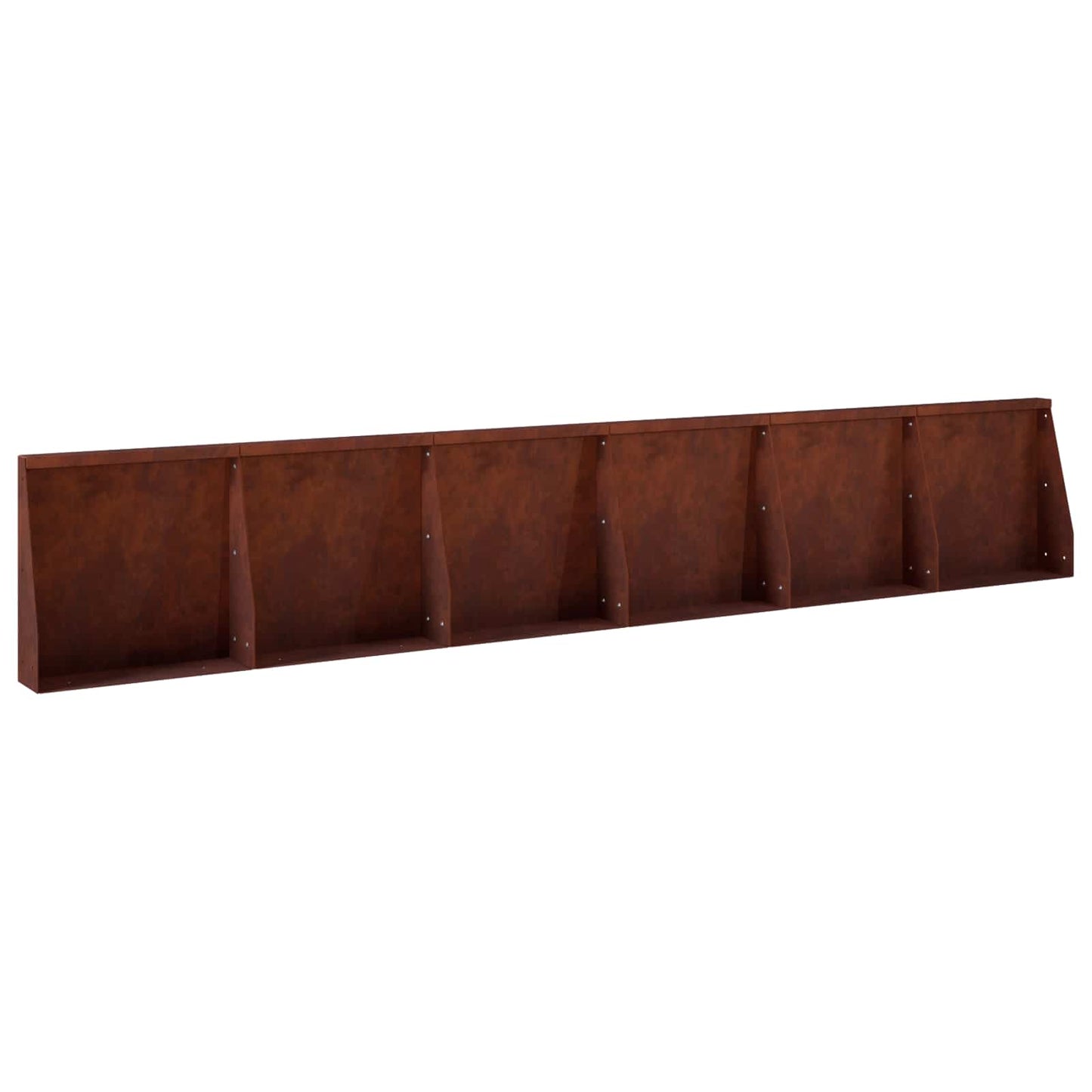 vidaXL Τοίχος Στήριξης 6 τμχ. 40 x 12 x 50 εκ. Σκ rusty