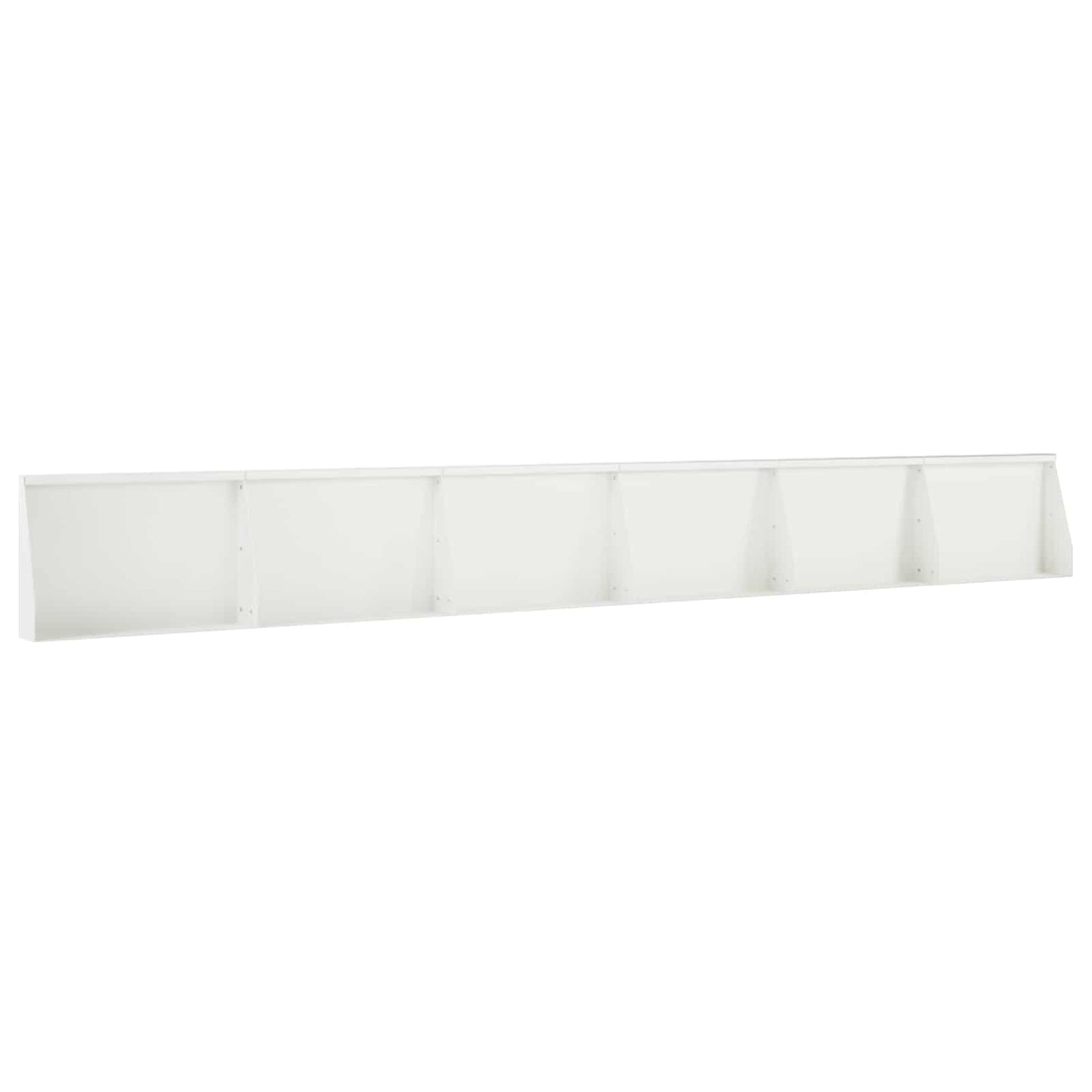 vidaXL Τοίχος Στήριξης 6 τμχ. 60 x 12 x 30 εκ Ατσάλι Λευκό