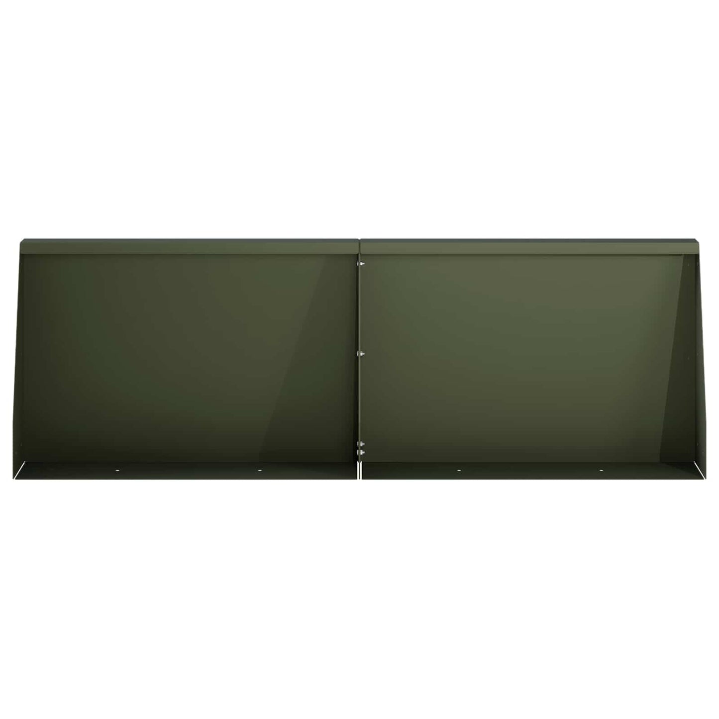 vidaXL Τοίχος Στήριξης 6 τμχ. 60 x 12 x 40 cm Ατσάλι Λαδί
