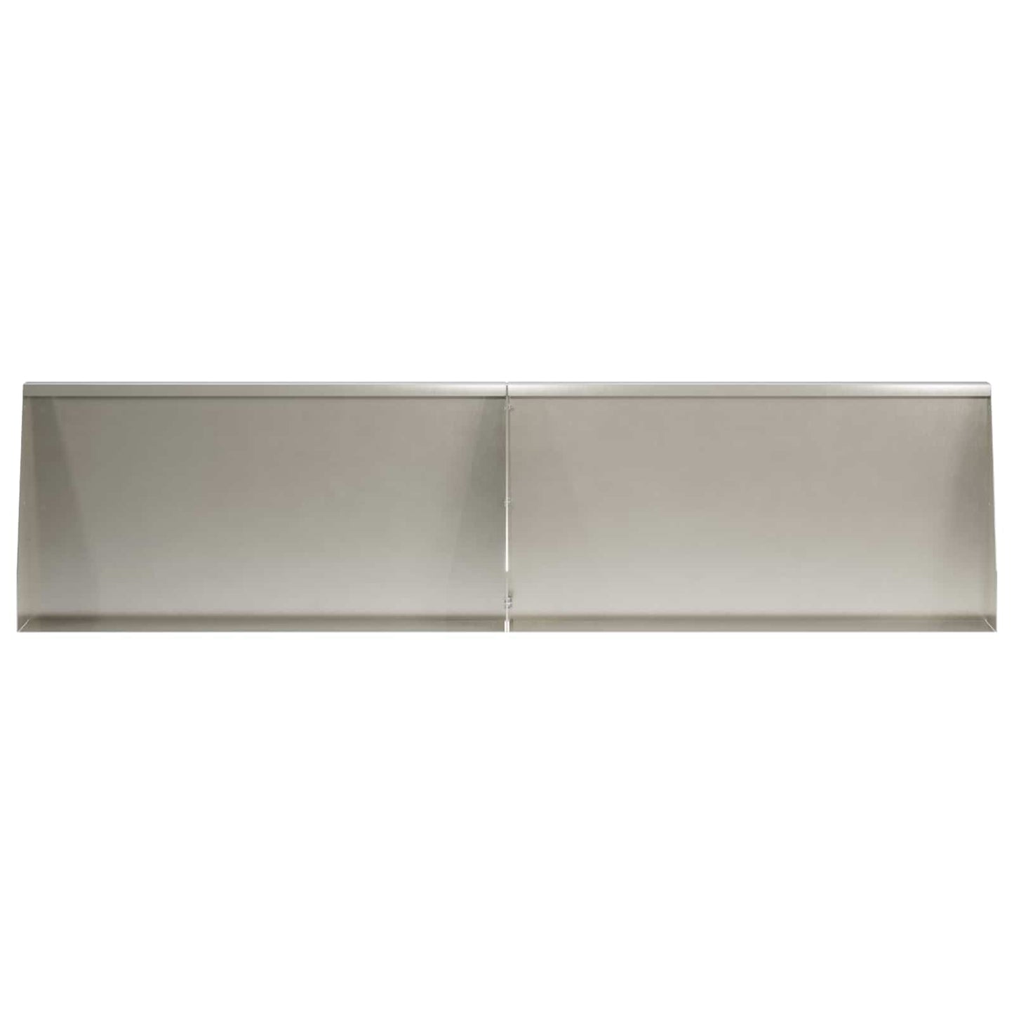 vidaXL Τοίχος Στήριξης 6 τμχ. 80 x 12 x 50 εκ. Ανοξείδωτο Ατσάλι Ασημί