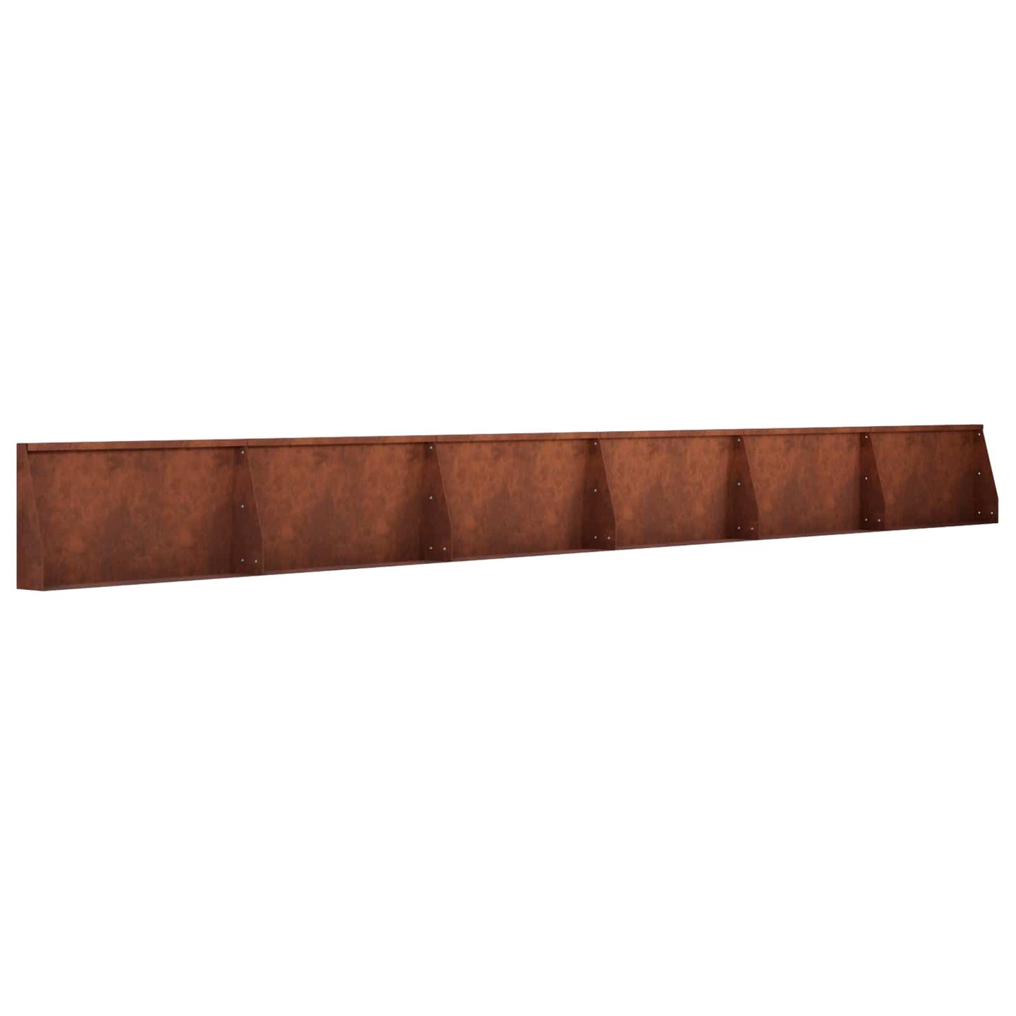 vidaXL Τοίχος Στήριξης 6 τμχ. 80 x 12 x 50 εκ. Σκ rusty