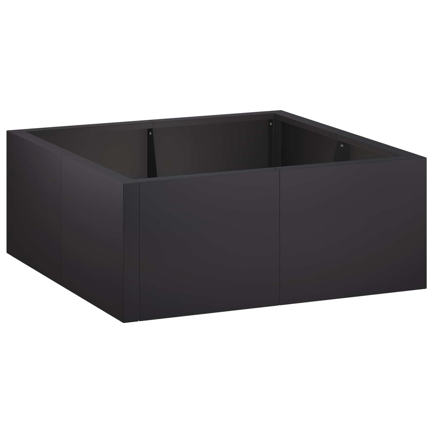vidaXL Τοίχος Στήριξης 4 τμχ. 100 x 100 x 30 cm Ατσάλι Μαύρο