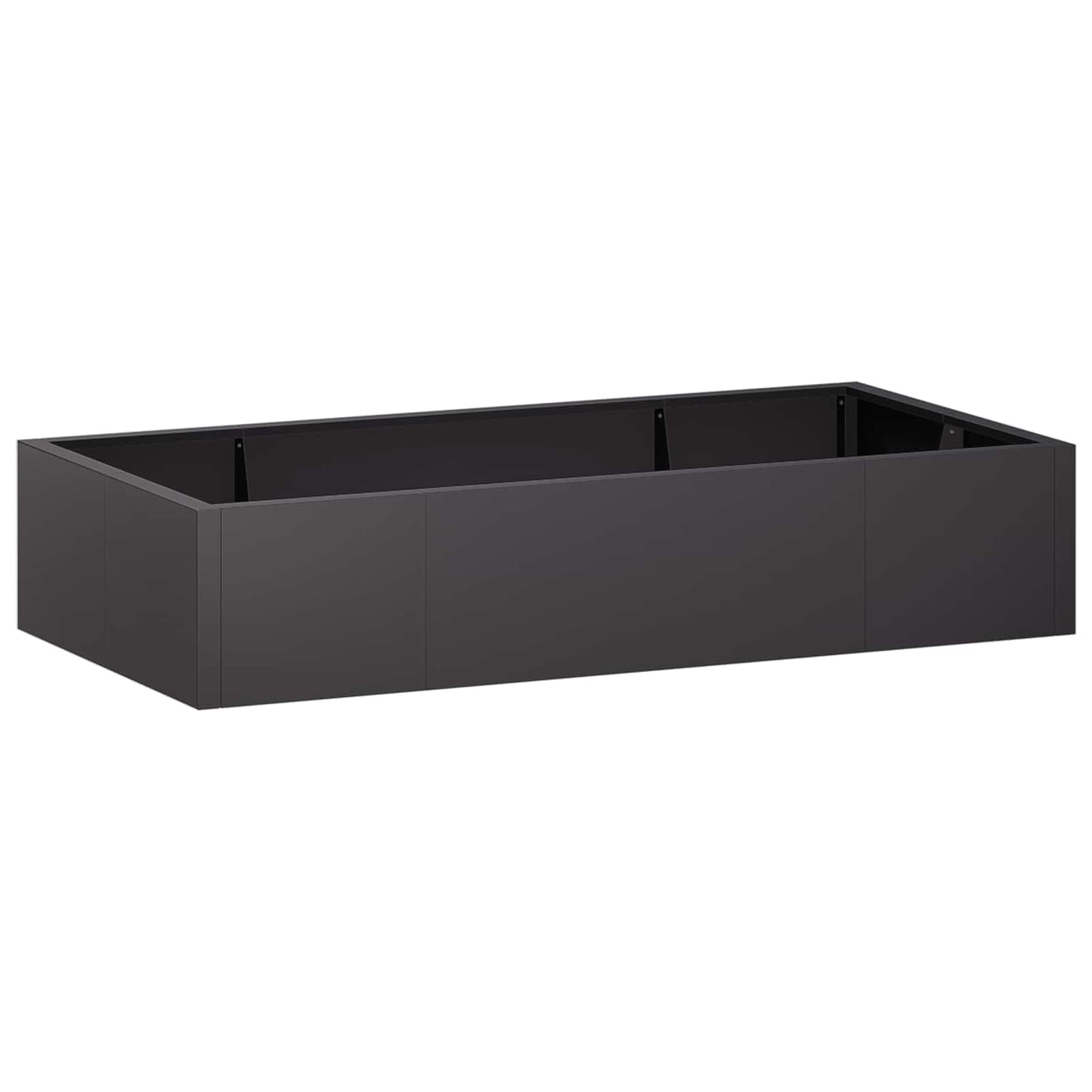 vidaXL Τοίχος Στήριξης 6 τμχ. 200 x 100 x 30 εκ. Ατσάλι Μαύρο