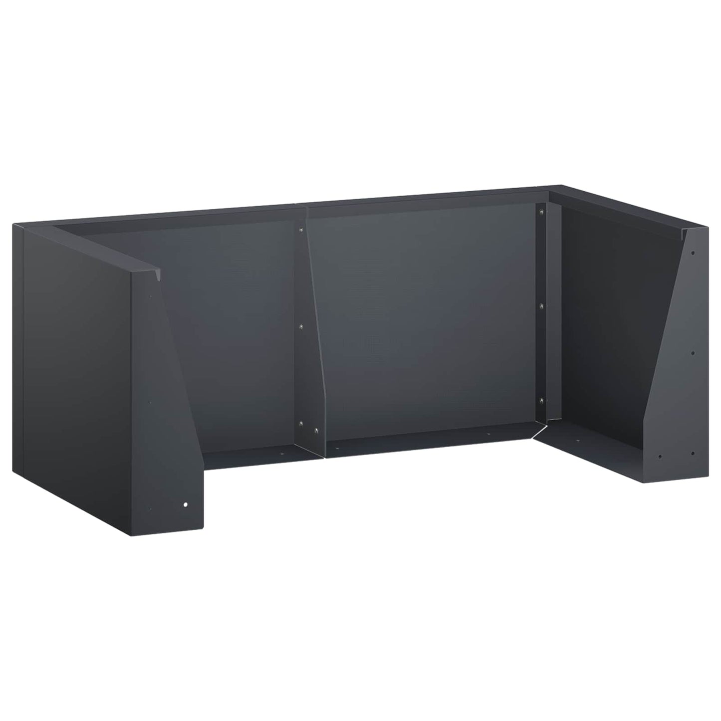 vidaXL Τοίχος Στήριξης 8 τμχ. 300 x 100 x 40 εκ. Ατσάλι Ανθρακί