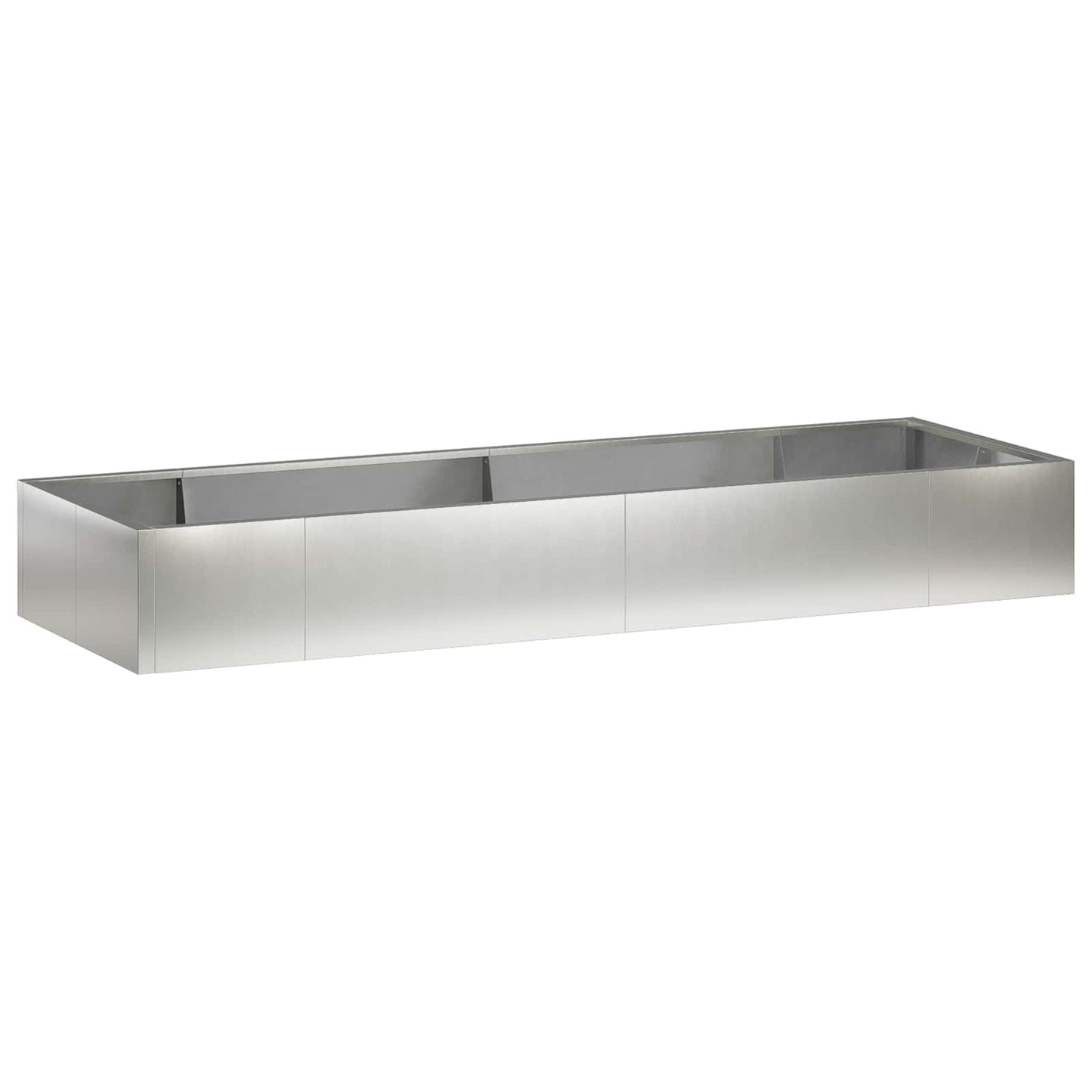 vidaXL Τοίχος Στήριξης 8 τμχ. 300 x 100 x 50 cm Ανοξείδωτο Ατσάλι
