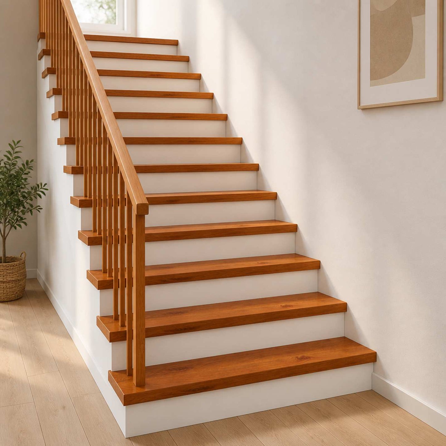 vidaXL Σκαλοπάτι 8 τεμ. 80 x 30 x 2 cm Καφέ Στερεό Ξύλο Δρυός