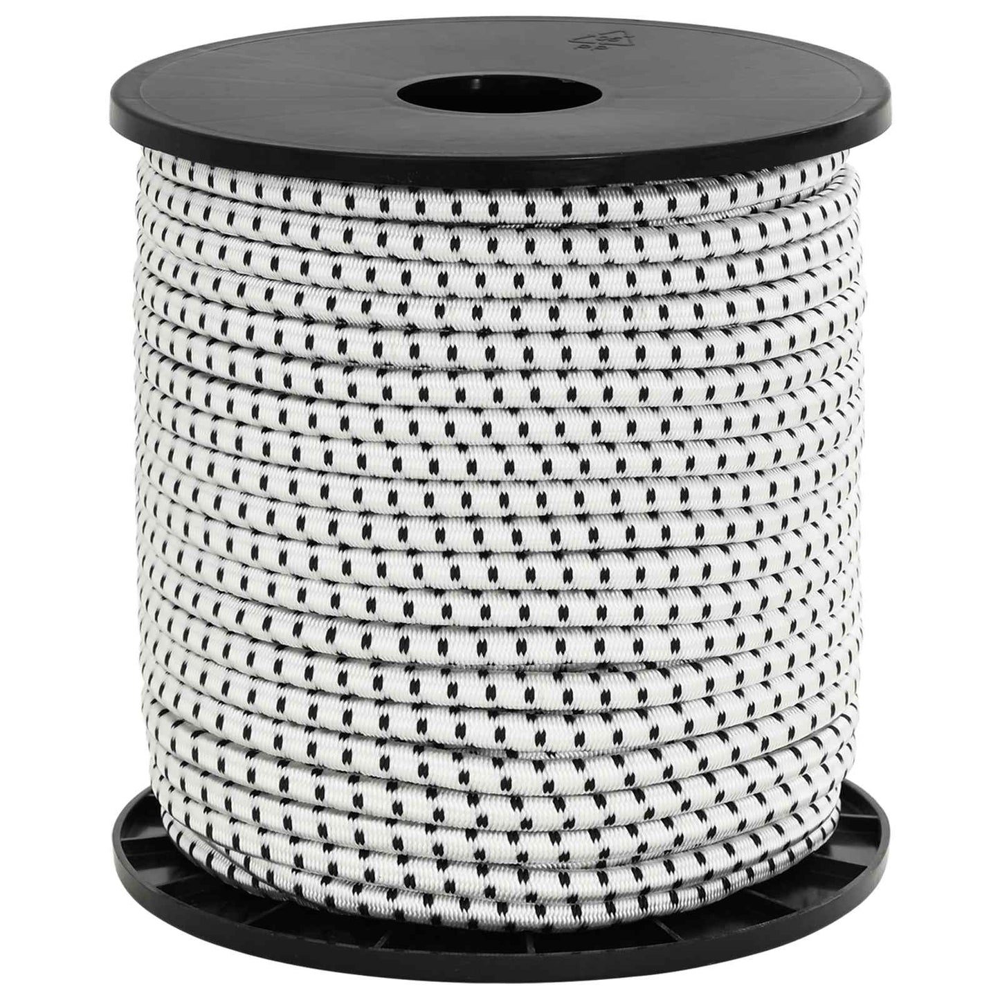 vidaXL Σχοινιά Bungee 6 mm Μαύρο και Λευκό PP και καουτσούκ