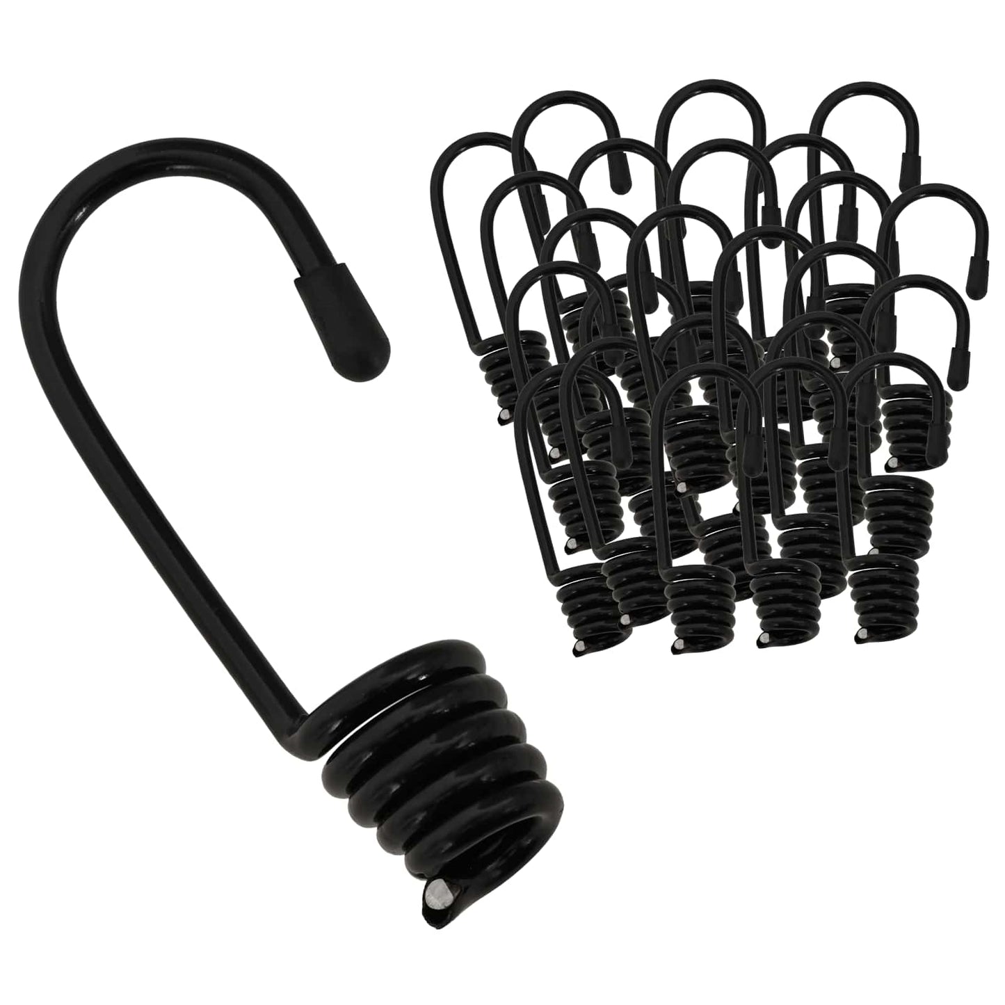 vidaXL Άγκιστρα 100 τεμ. Μαύρο 4 mm x 5 cm Ατσάλι