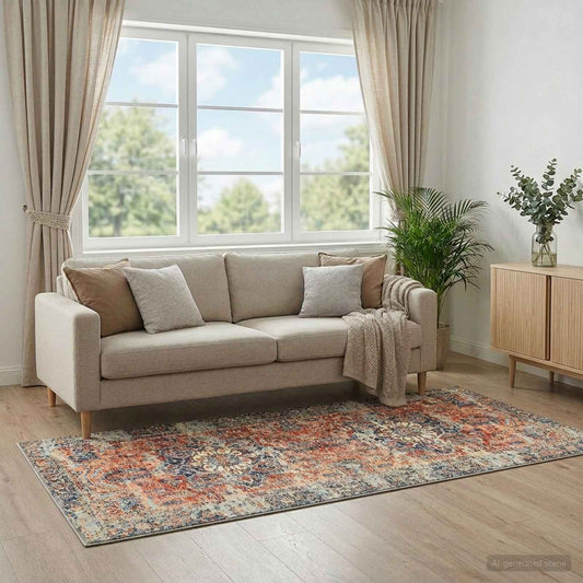 vidaXL Χαλί ORIZ Πορτοκαλί 80 x 200 cm 100% Πολυεστέρας
