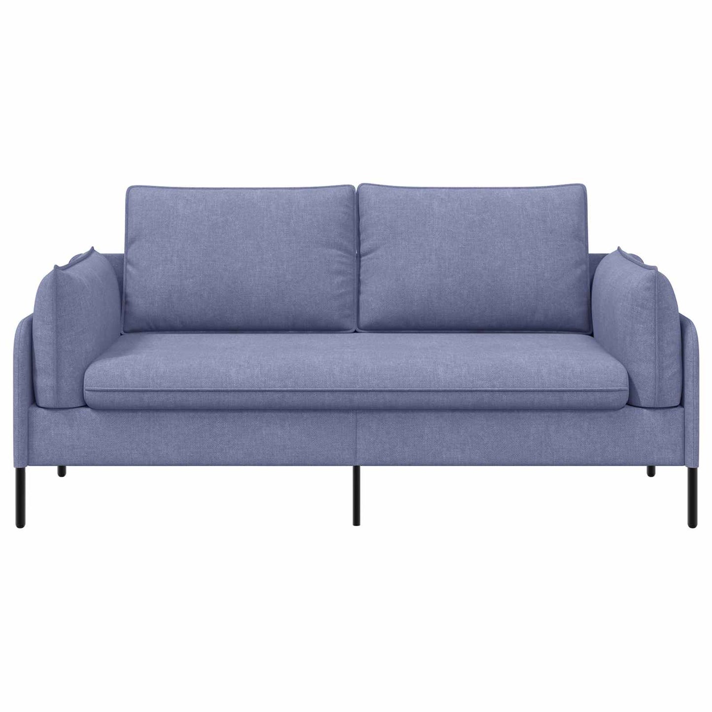 vidaXL Καναπές 2 ατόμων Μπλε τζην 188 x 81 x 89 εκ. Ύφασμα