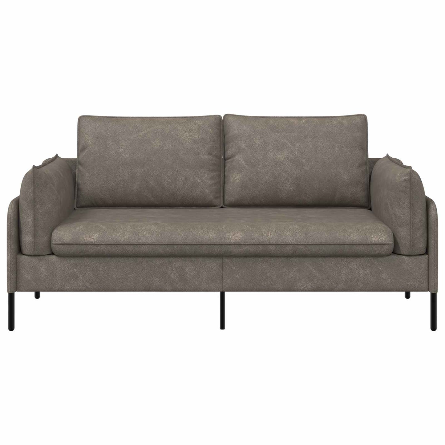 vidaXL Καναπές 2 ατόμων Γκρι 188 x 81 x 89 εκ. Τεχνητό Δέρμα