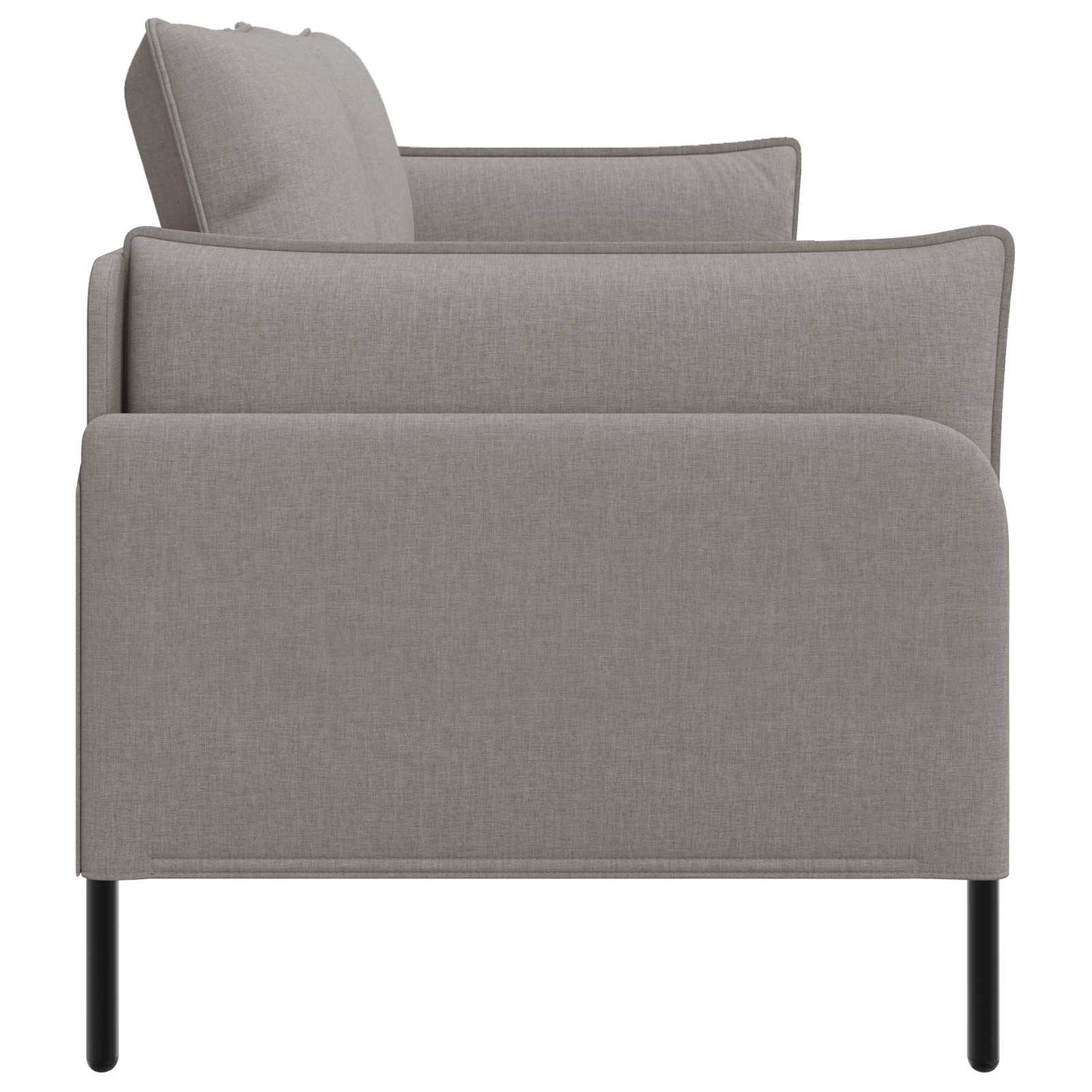 vidaXL 3-Θέσιος καναπές Taupe 222 x 81 x 89 εκ. Ύφασμα