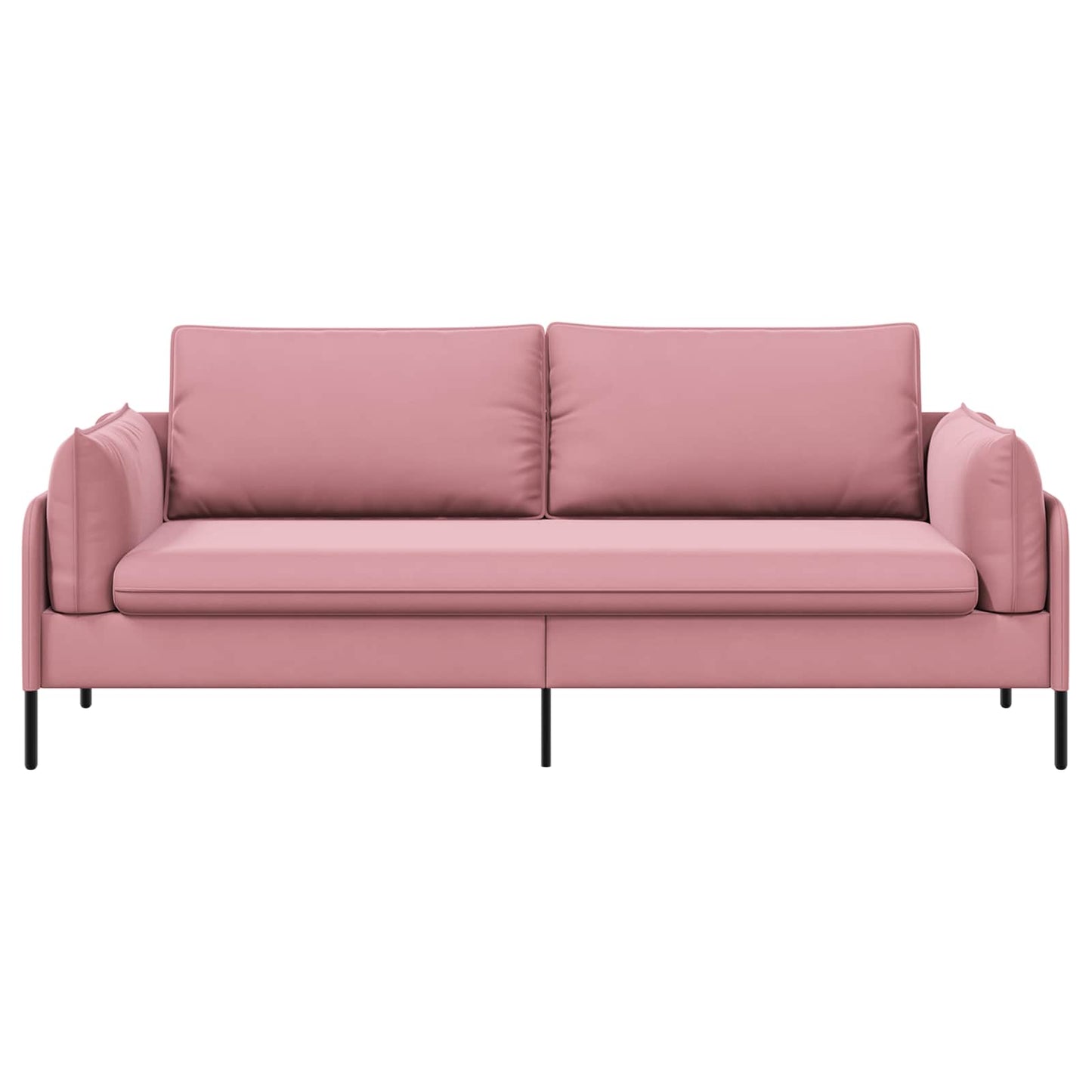 vidaXL 3-Θέσιος καναπές Ροζ 222 x 81 x 89 εκ. Βελούδο