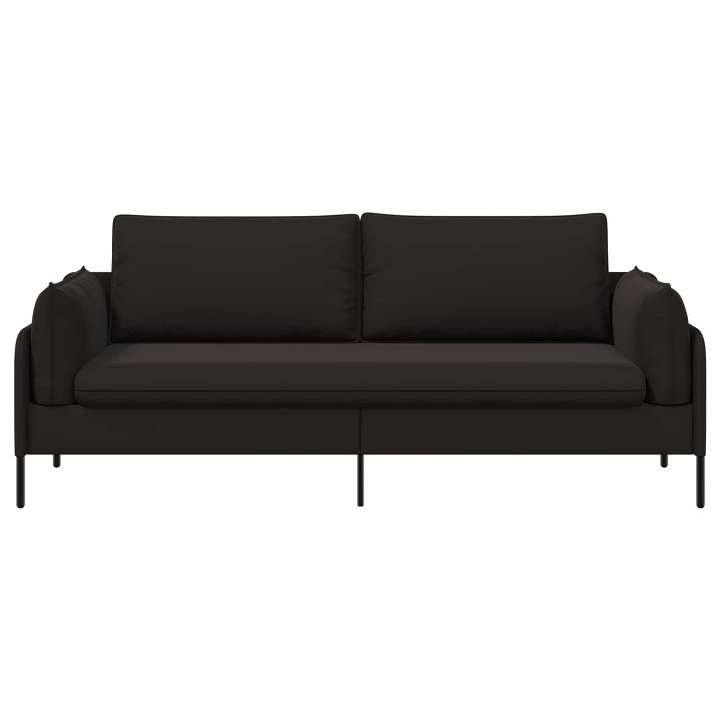 vidaXL 3-Θέσιος καναπές Μαύρο 222 x 81 x 89 εκ. Βελούδο