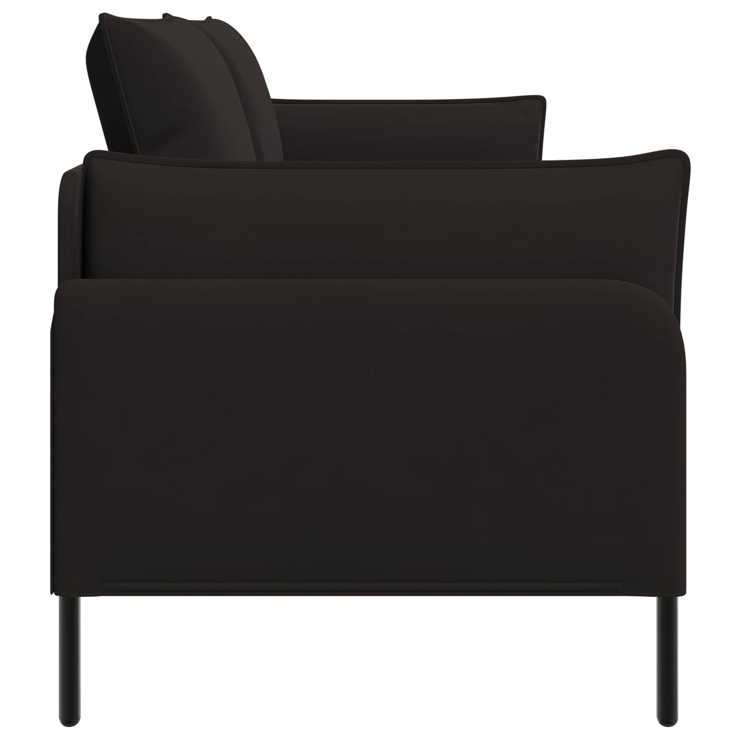 vidaXL 3-Θέσιος καναπές Μαύρο 222 x 81 x 89 εκ. Βελούδο