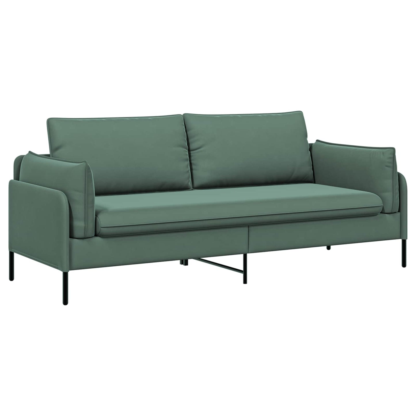 vidaXL 3-Θέσιος καναπές 3-θέσιο Θαλασσί 222 x 81 x 89 εκ. Βελούδο