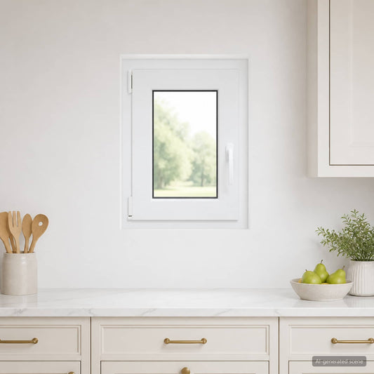 vidaXL Παράθυρο Κάτω Στρώματος RISOR 40 x 55 cm PVC και Γυαλί