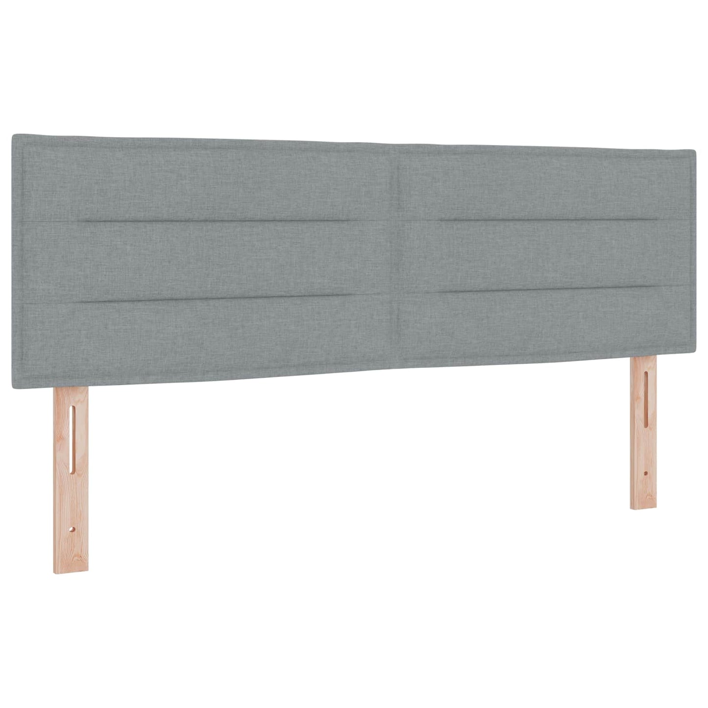 vidaXL Κρεβάτι box spring με στρώμα Ανοιχτό γκρι 140 x 200 cm Ύφασμα