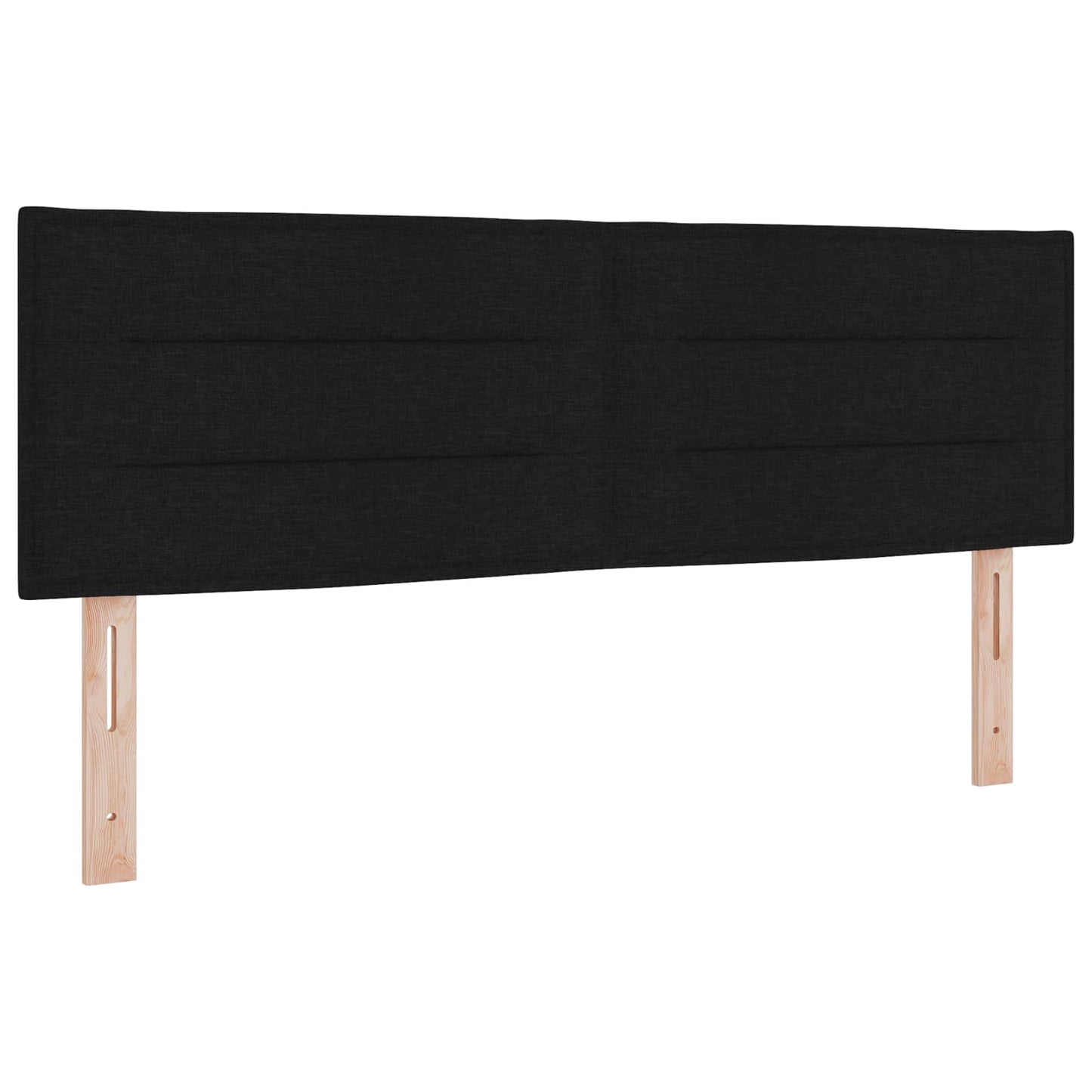 vidaXL Κρεβάτι box spring με στρώμα Μαύρο 140 x 200 cm Ύφασμα