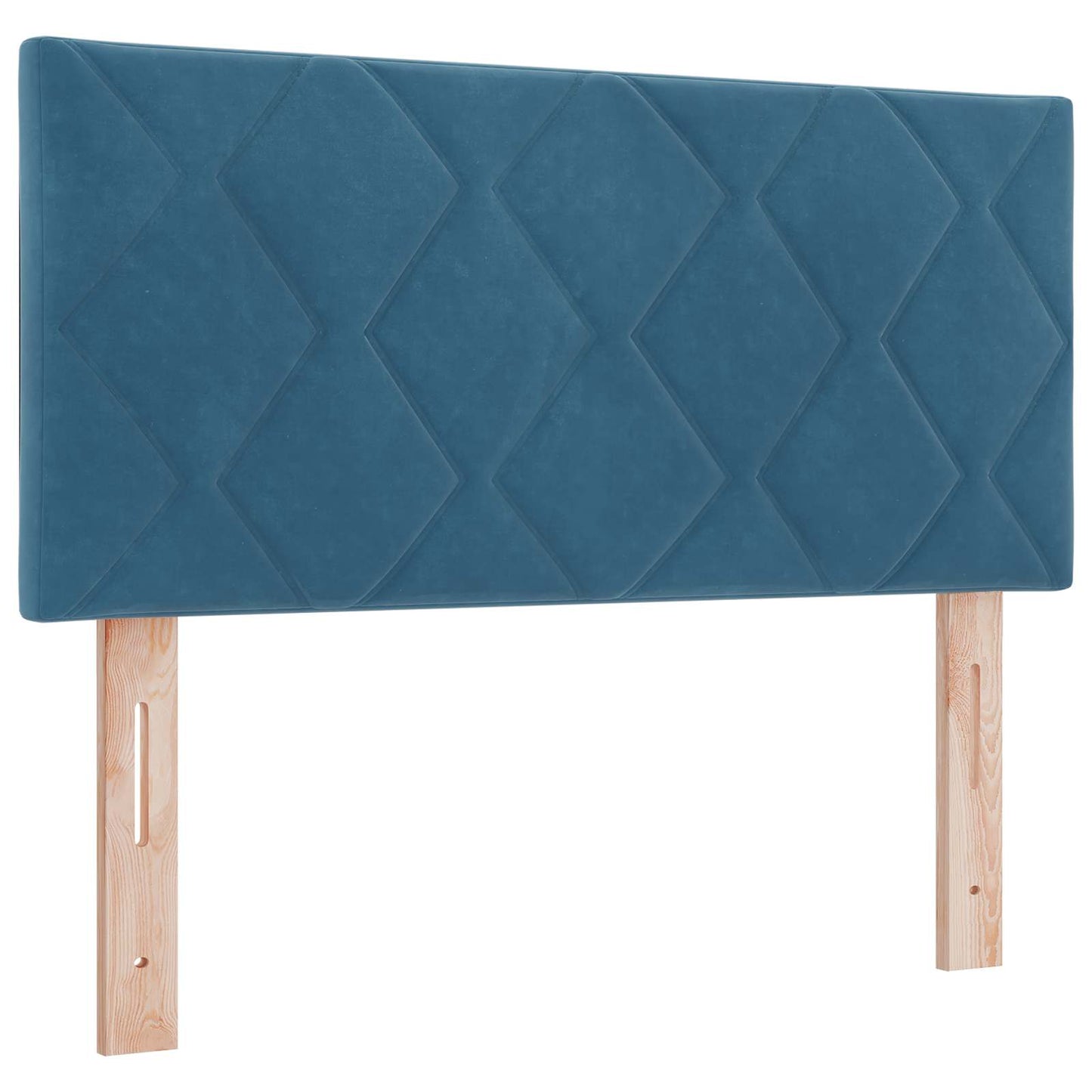 vidaXL Κρεβάτι box spring με στρώμα Σκούρο Μπλε 100 x 200 cm Βελούδο