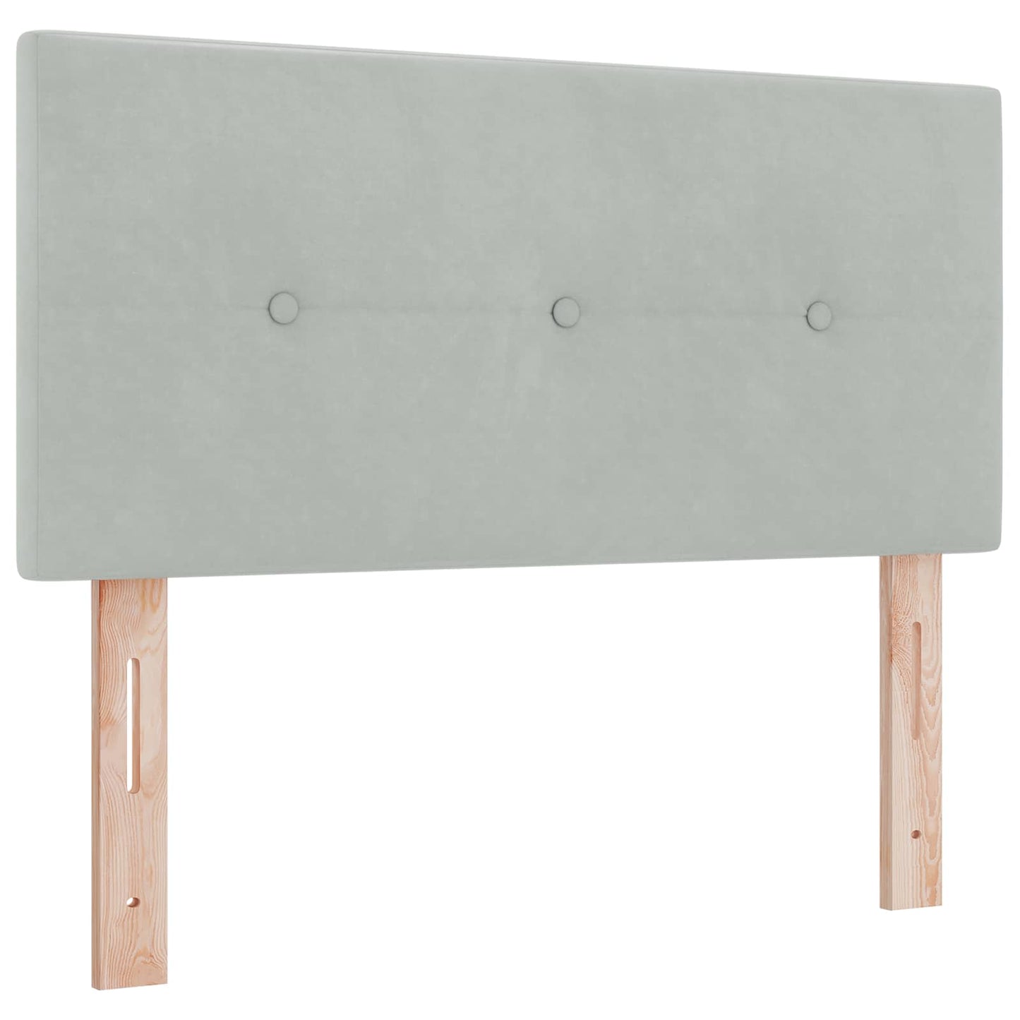 vidaXL Κρεβάτι box spring με στρώμα Ανοιχτό γκρι 120 x 190 cm Βελούδο