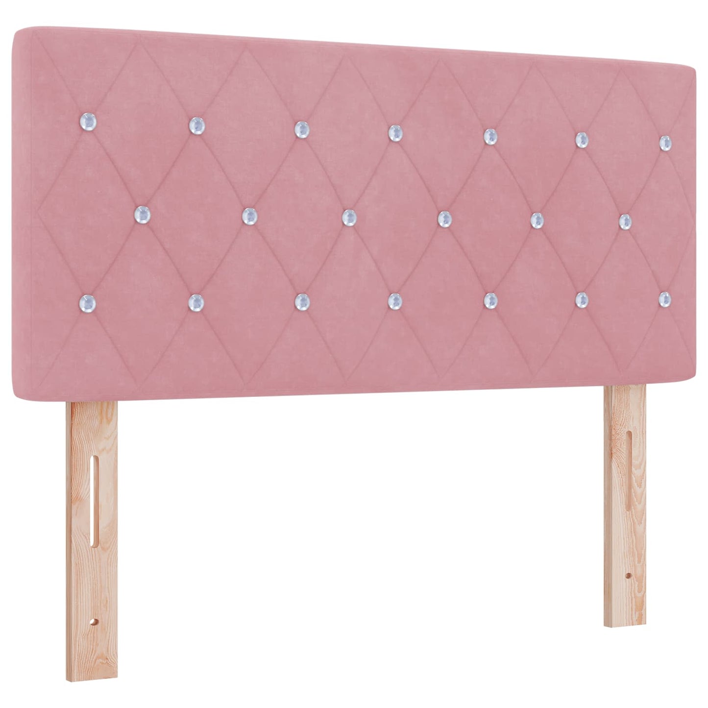 vidaXL Κρεβάτι box spring με στρώμα Ροζ 120 x 200 cm Βελούδο
