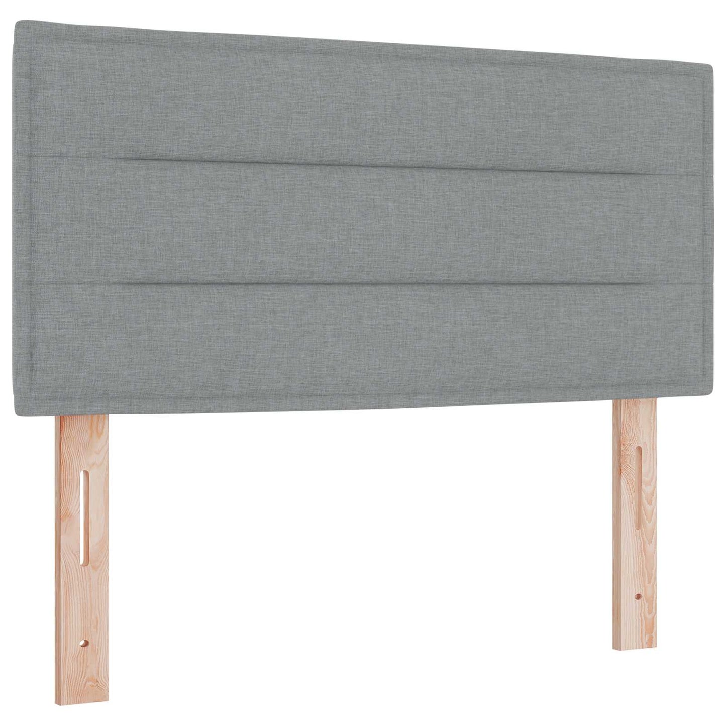 vidaXL Κρεβάτι box spring με στρώμα Ανοιχτό γκρι 120 x 190 cm Ύφασμα