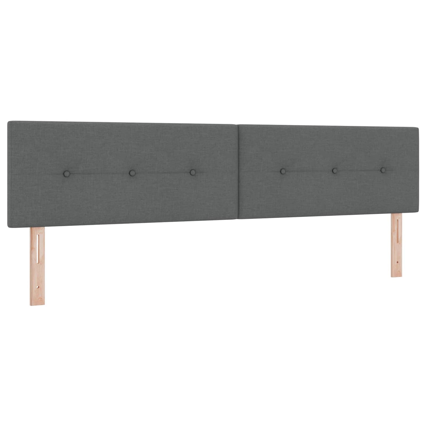 vidaXL Κρεβάτι box spring με στρώμα Σκούρο Γκρι 200 x 200 cm Ύφασμα