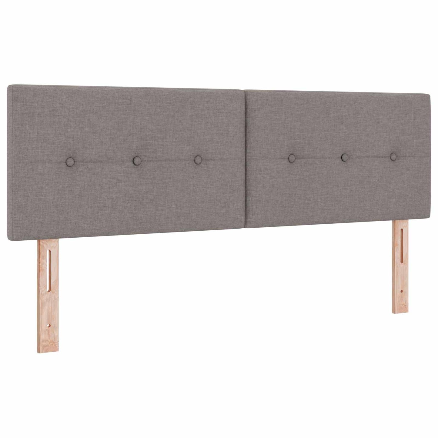 vidaXL Κρεβάτι box spring με στρώμα Taupe 160 x 200 cm Ύφασμα