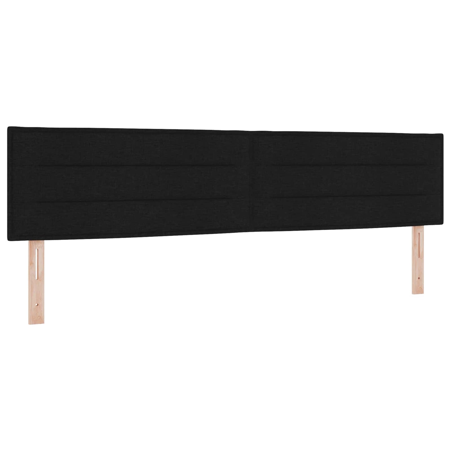 vidaXL Κρεβάτι box spring με στρώμα Μαύρο 200 x 200 cm Ύφασμα