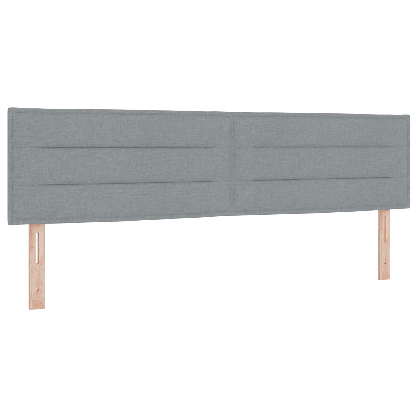 vidaXL Κρεβάτι box spring με στρώμα Ανοιχτό γκρι 180 x 200 cm Ύφασμα