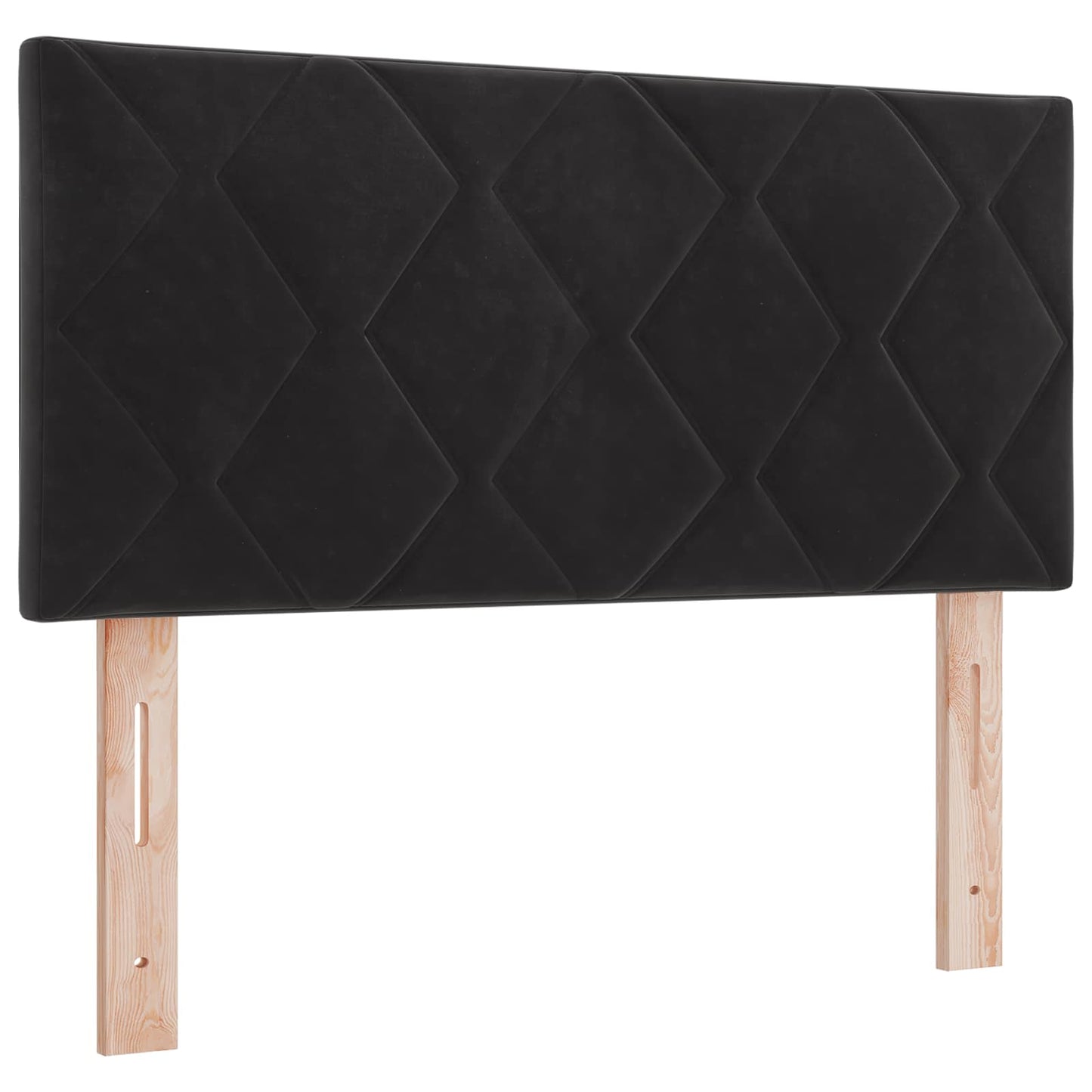 vidaXL Κρεβάτι box spring με στρώμα Μαύρο 100 x 200 cm Βελούδο
