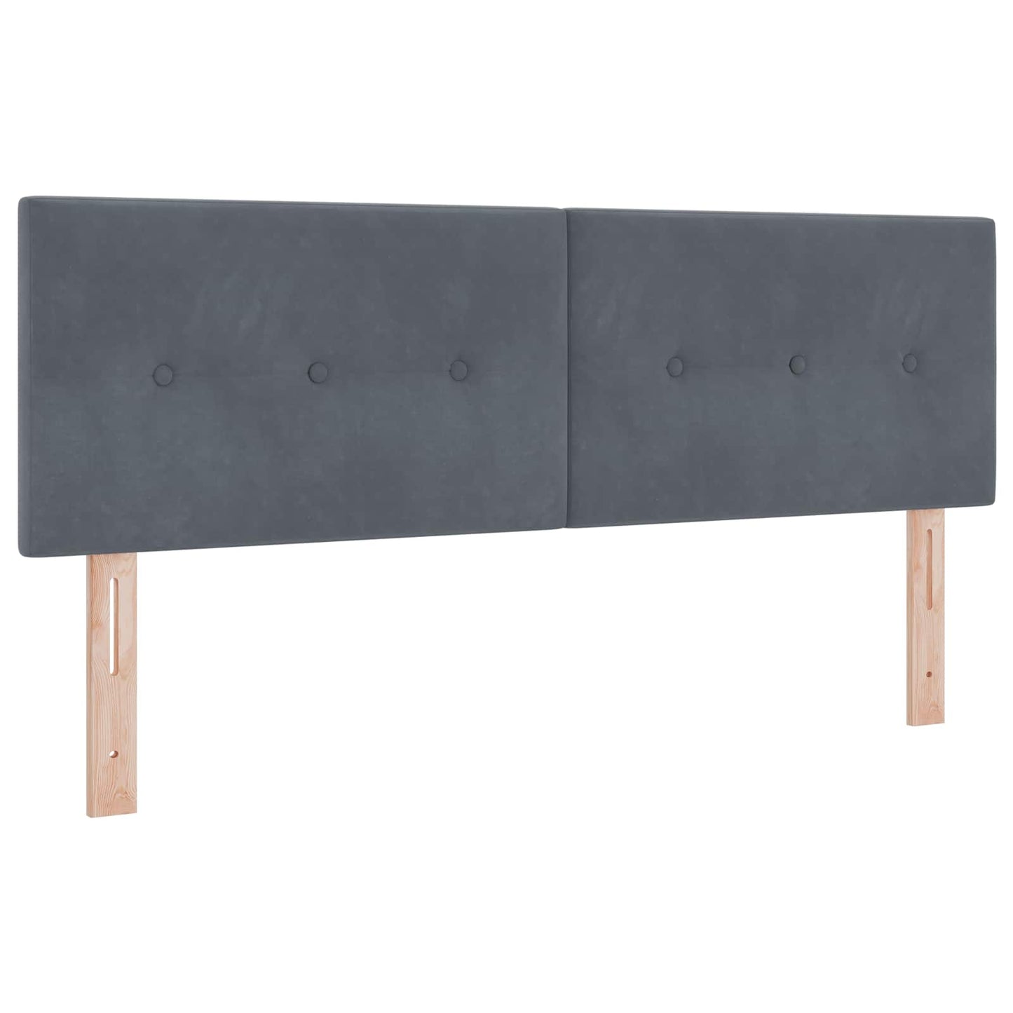 vidaXL Κρεβάτι box spring με στρώμα Σκούρο Γκρι 140 x 190 cm Βελούδο