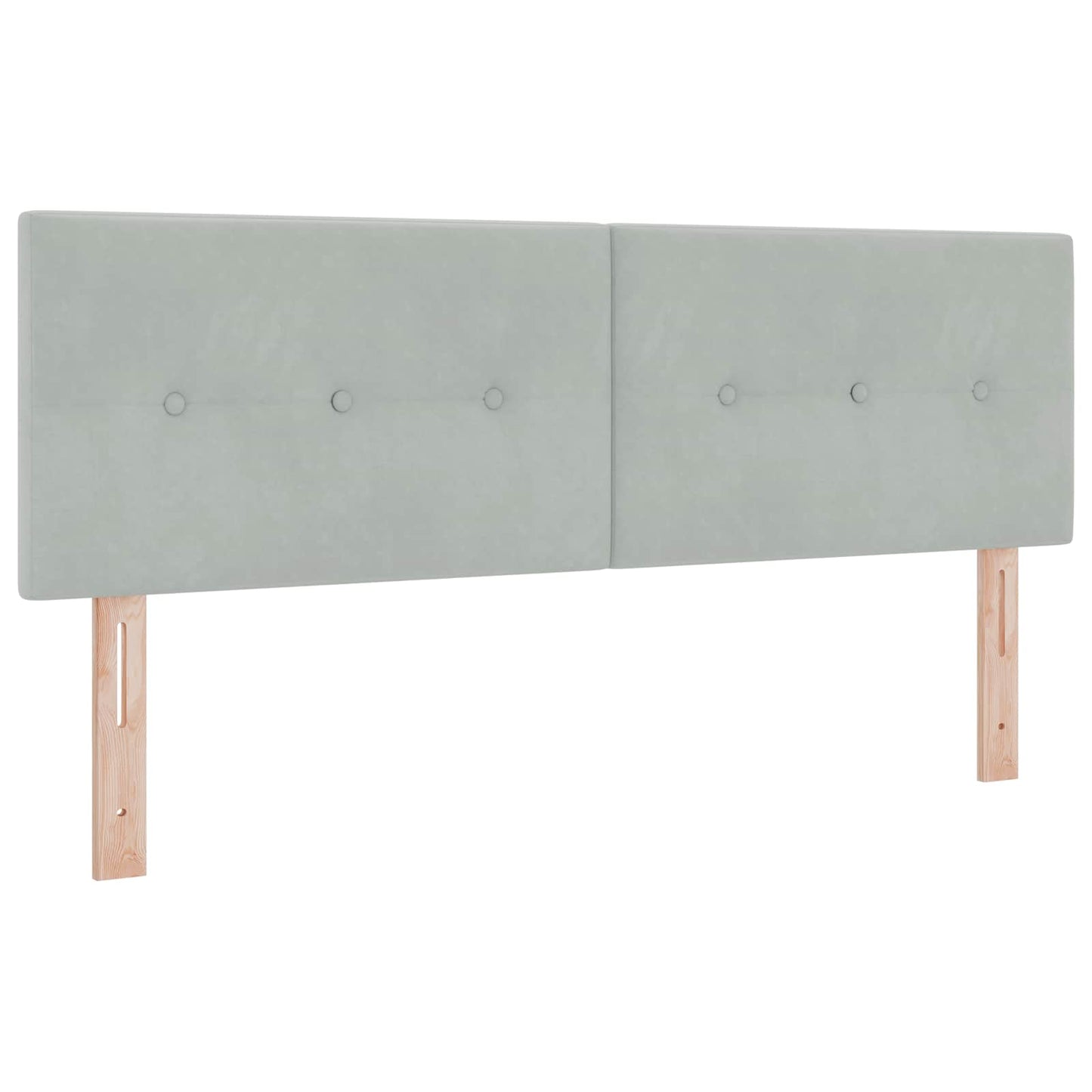 vidaXL Κρεβάτι box spring με στρώμα Ανοιχτό γκρι 160 x 200 cm Βελούδο